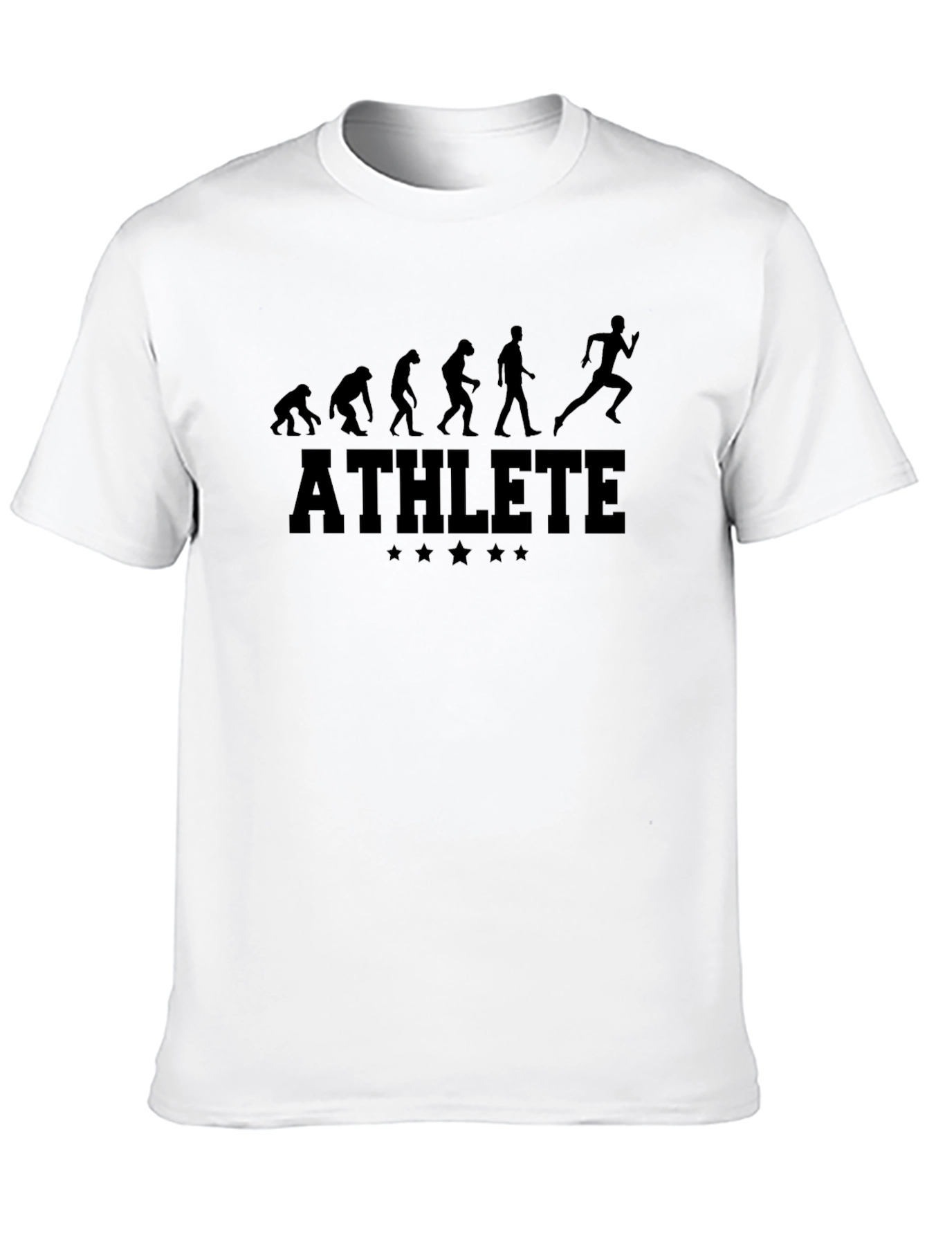 Black Athlete Evolution T-Shirt - Funny Gym & Running Tee view 10