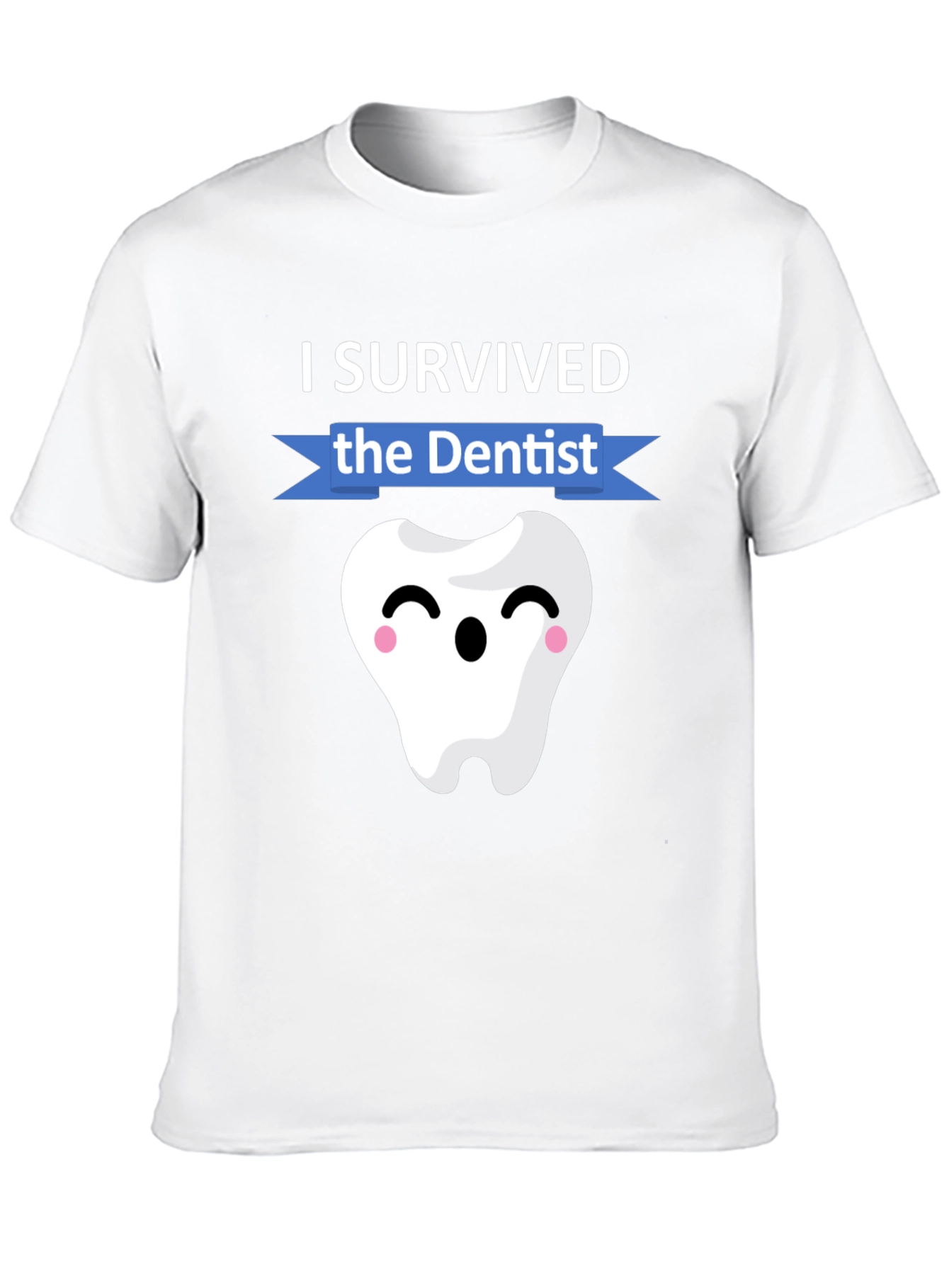 Black I Survived the Dentist T-Shirt Funny Dental Hygienist Tee view 10