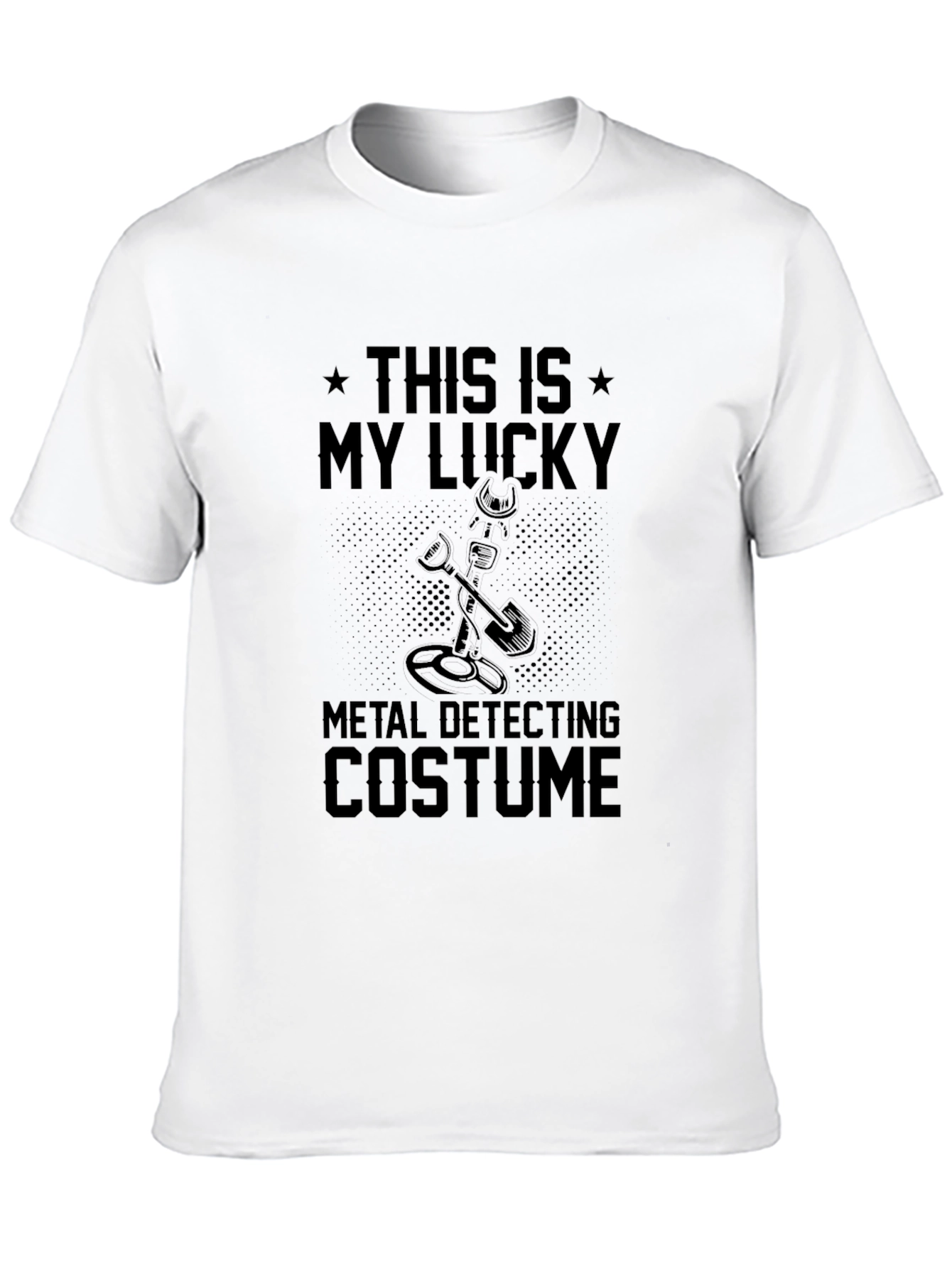 Black Lucky Metal Detecting Costume T-Shirt view 10