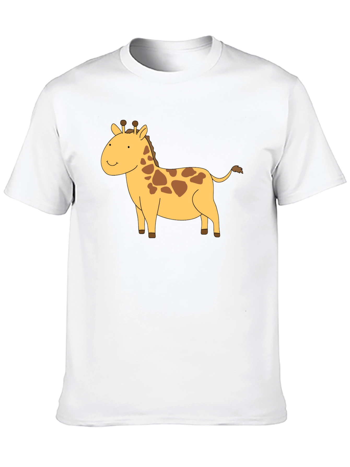 Black Giraffe Graphic Tee - Black Cotton T-Shirt view 10