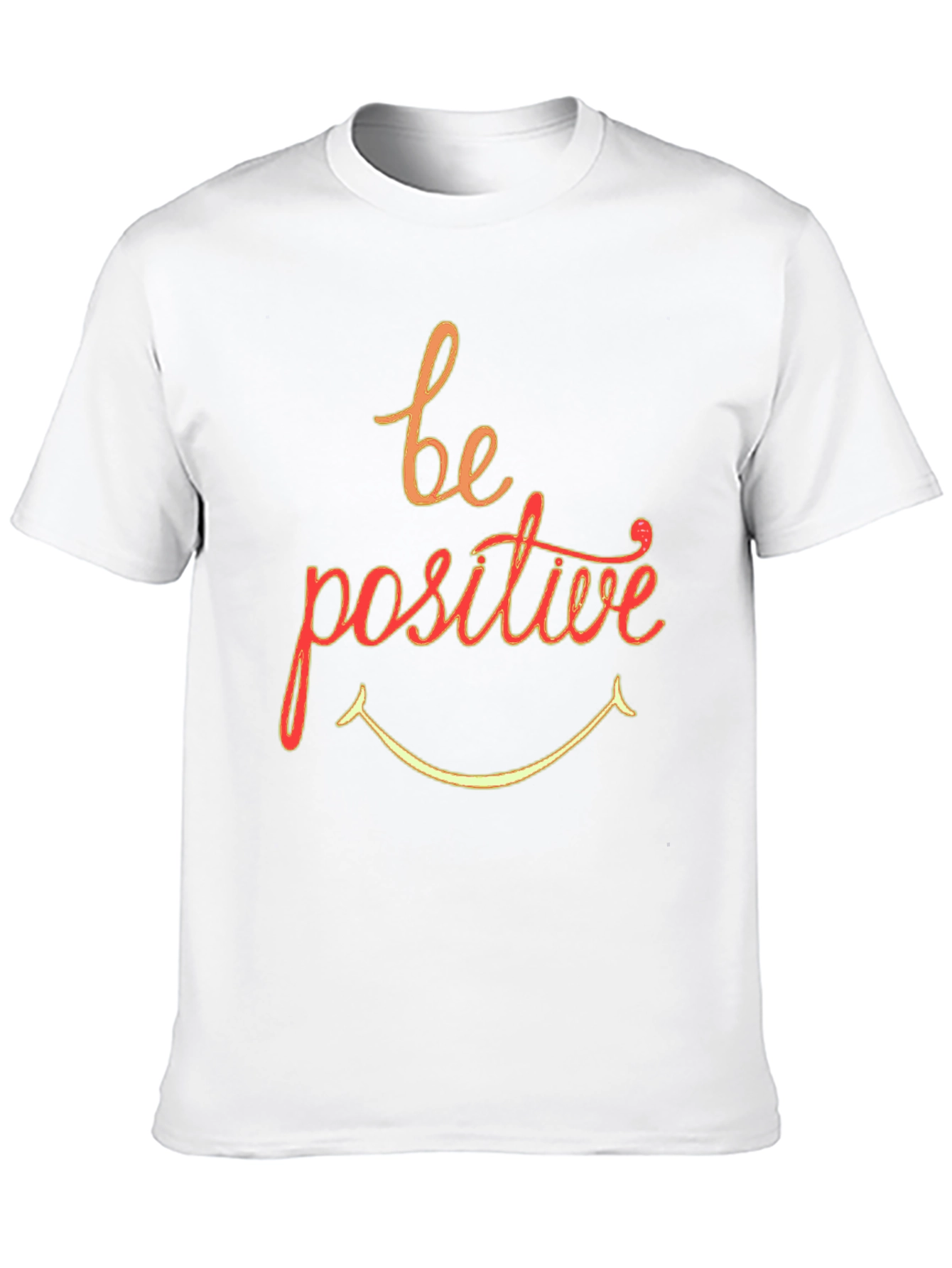 Black Be Positive Graphic T-Shirt - Black Crew Neck view 10