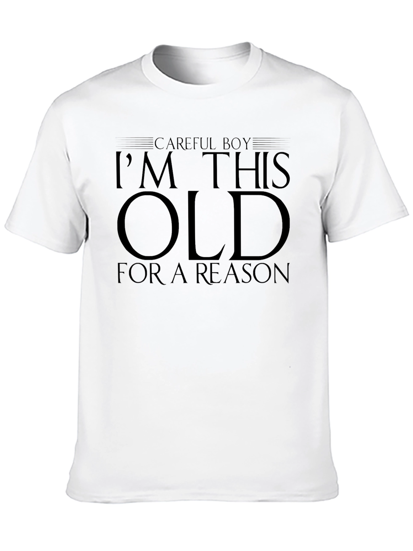 Black Careful Boy I'm This Old T-Shirt view 10