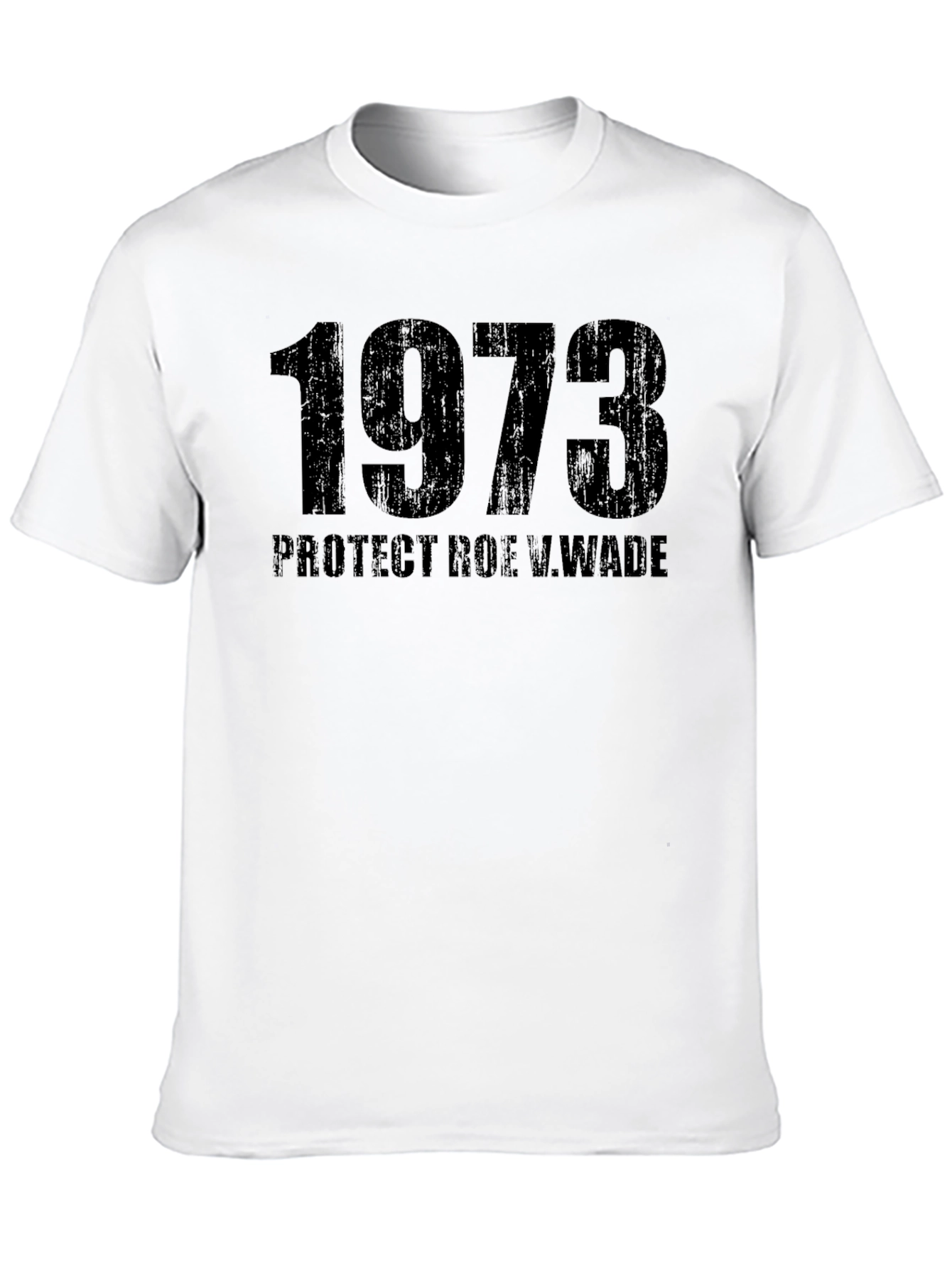 Black 1973 Protect Roe V. Wade Black T-Shirt view 10