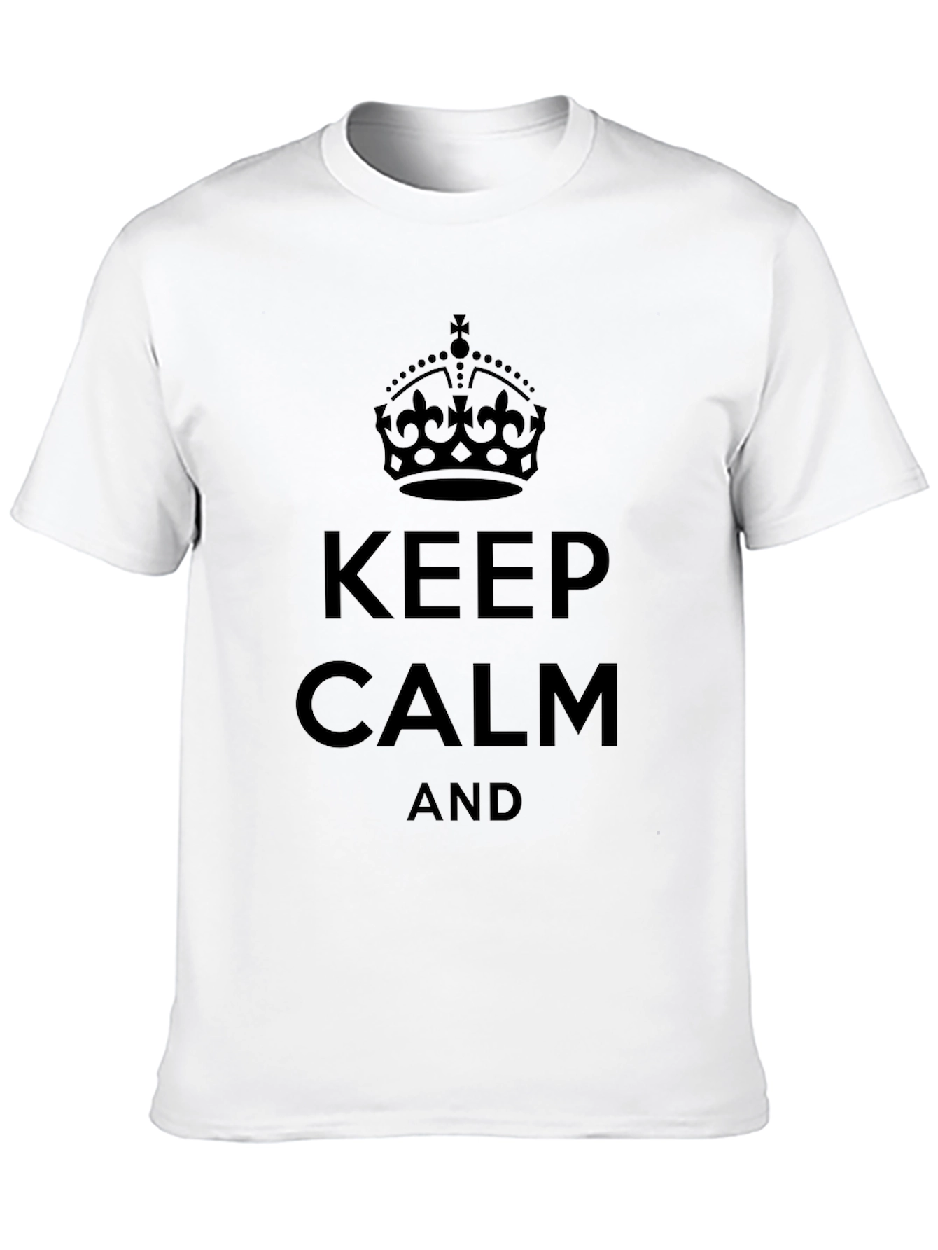 Black Keep Calm Black Graphic Tee view 10