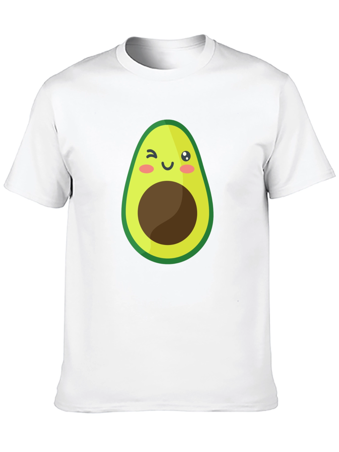 Black Cute Avocado Graphic Black T-Shirt view 10