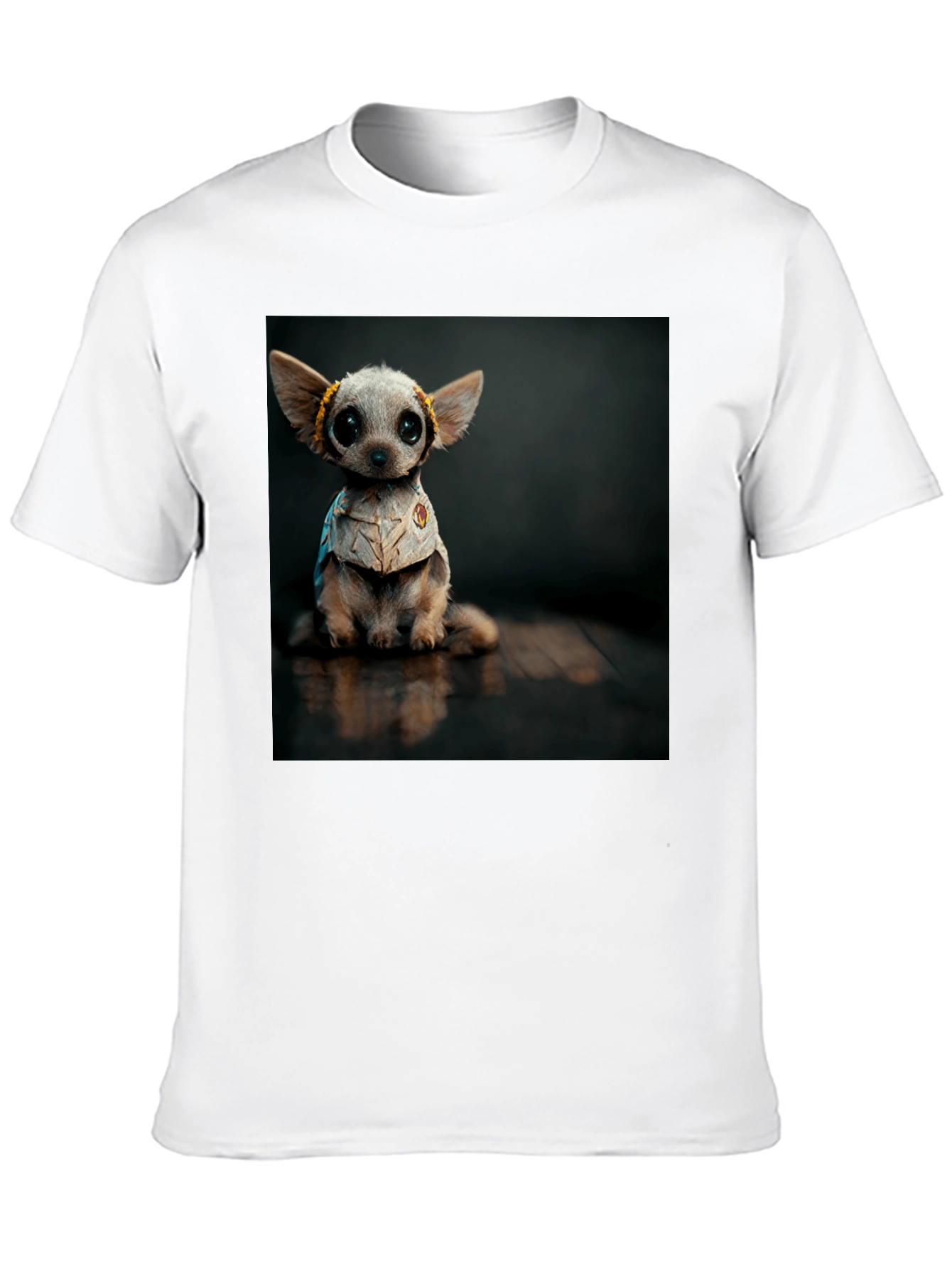 Black Cute Chihuahua Dog T-Shirt view 10