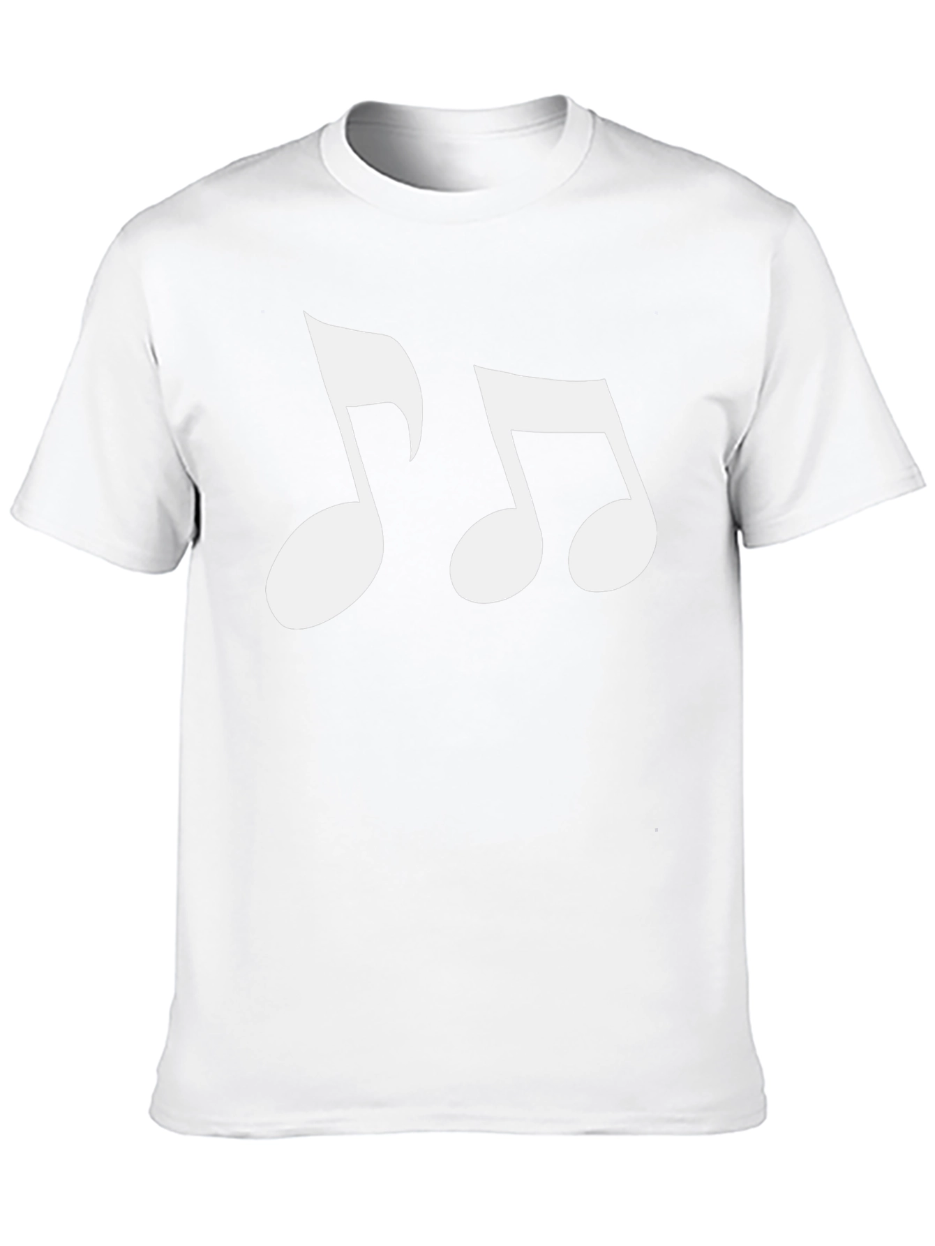 Black Musical Note Graphic Tee - Black Cotton Blend view 10