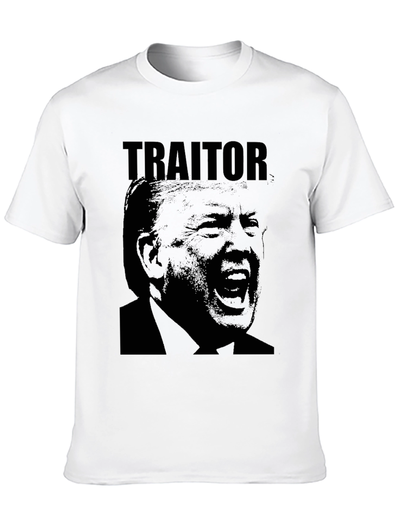 Black Traitor Graphic Tee - Political Statement Shirt view 10