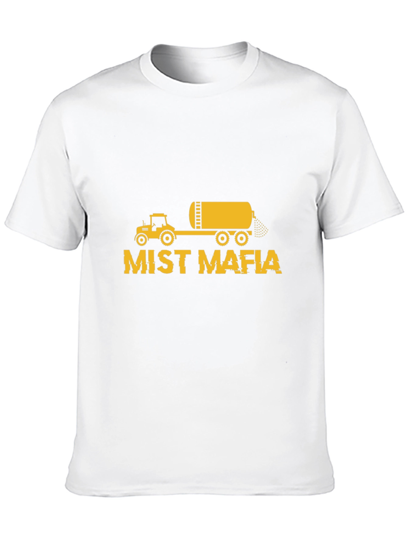 Black Mist Mafia Tractor T-Shirt - Black Cotton Tee view 10