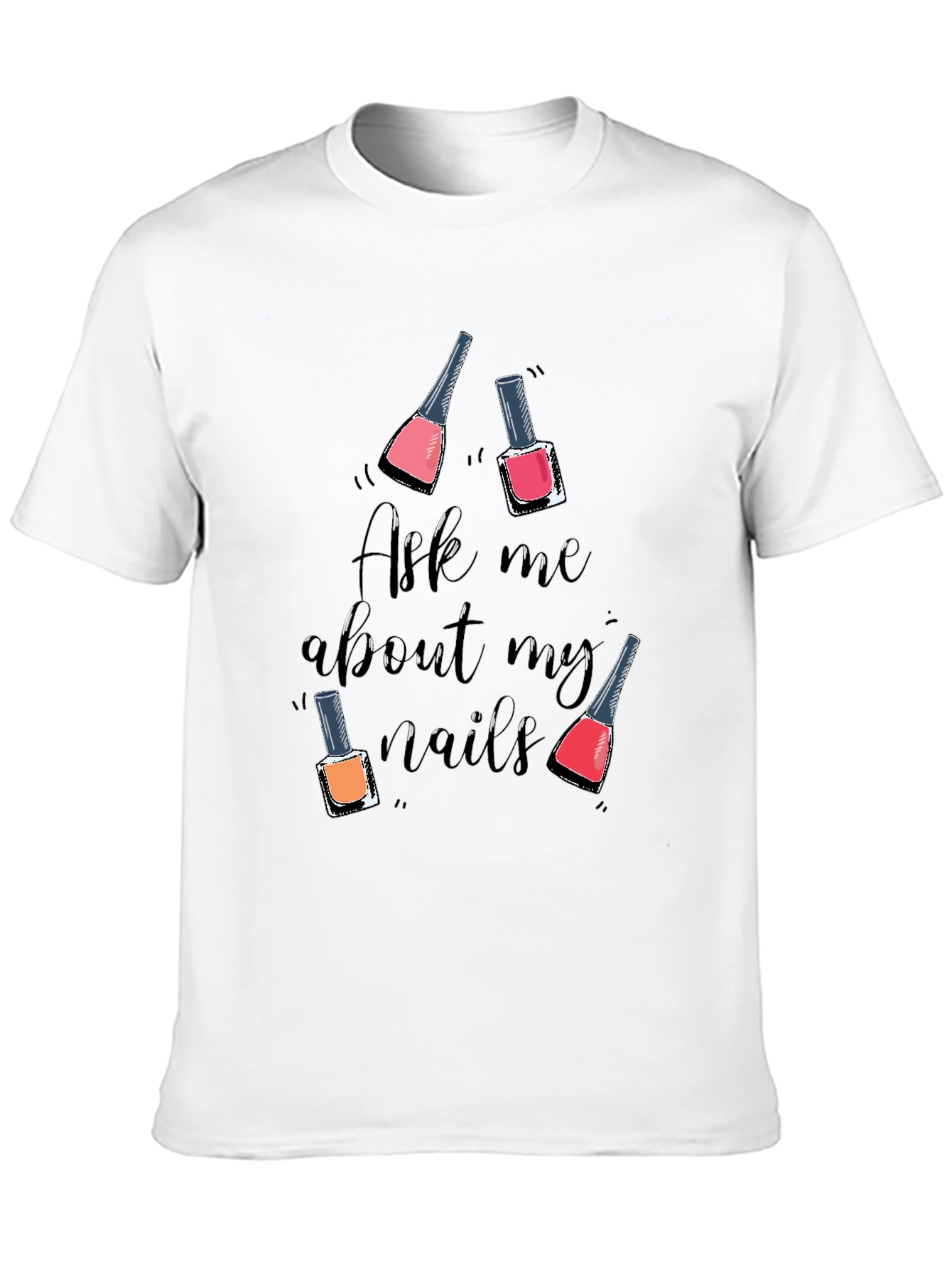Black Nail Polish Graphic Tee - Ask Me About My Nails! view 10