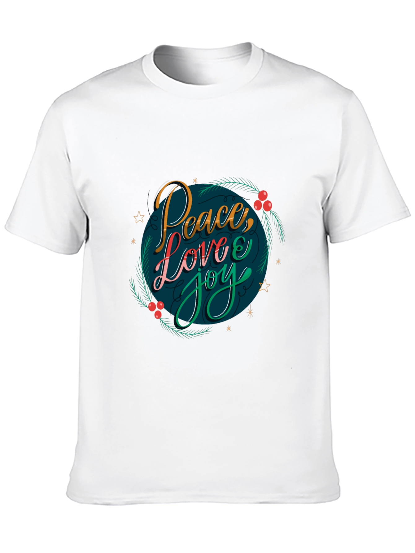 Black Peace Love Joy Holiday Graphic Tee view 10