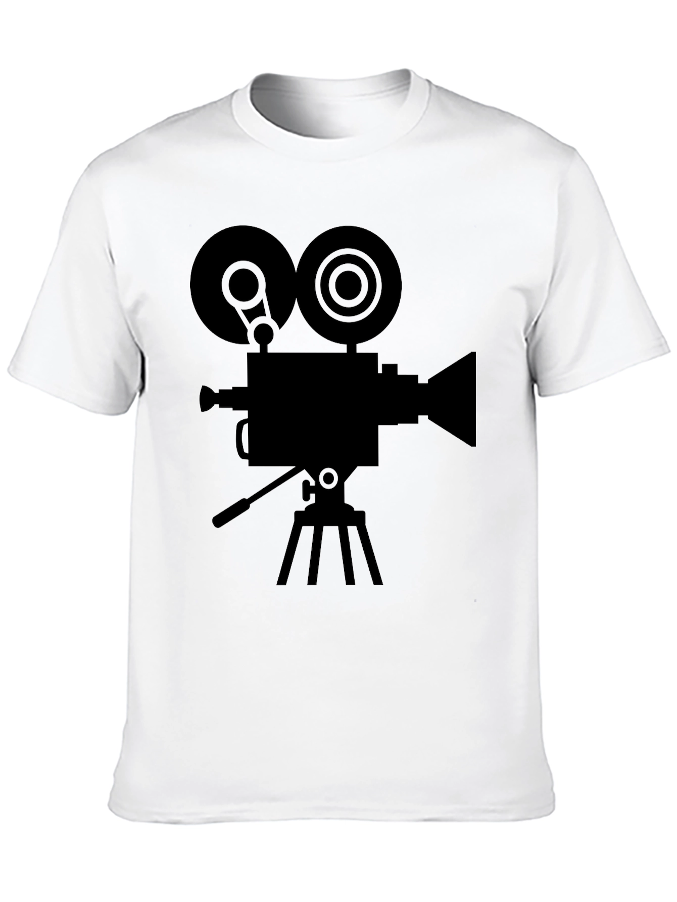 Black Classic Film Camera Graphic T-Shirt - Retro Movie Tee view 10