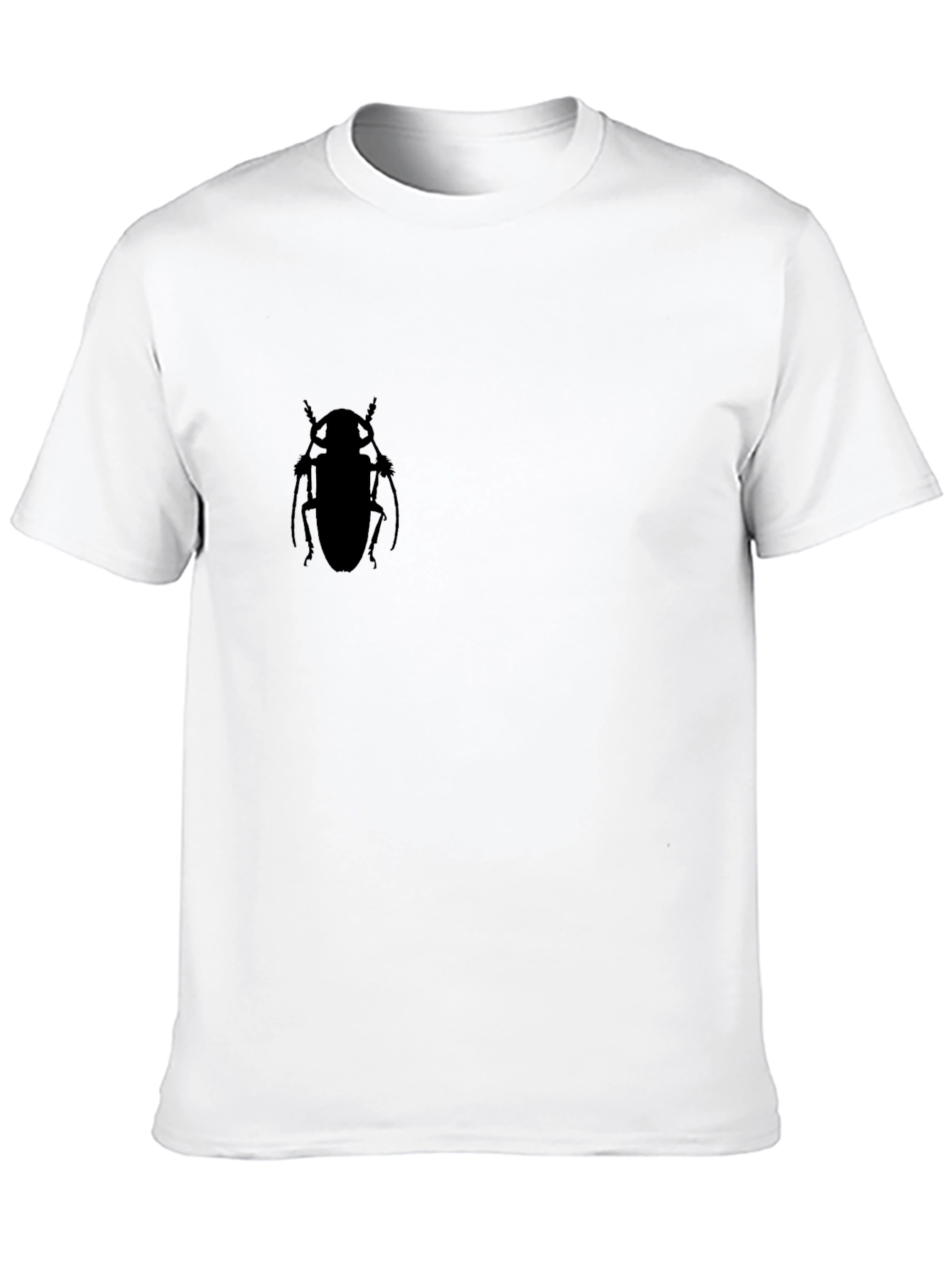Black Black Beetle Silhouette T-Shirt - Men's Casual Tee view 10