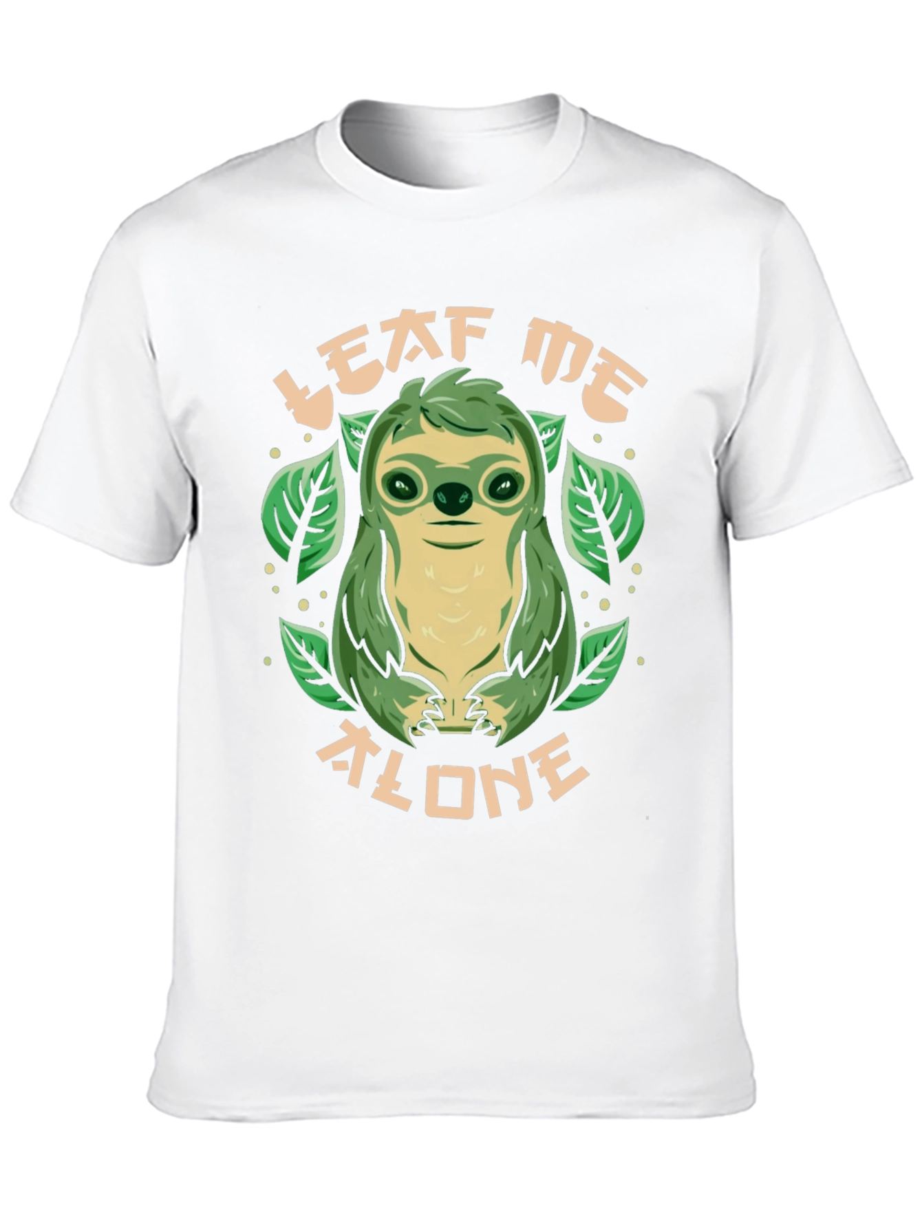 Leaf Me Alone Sloth Graphic Tee - 10
