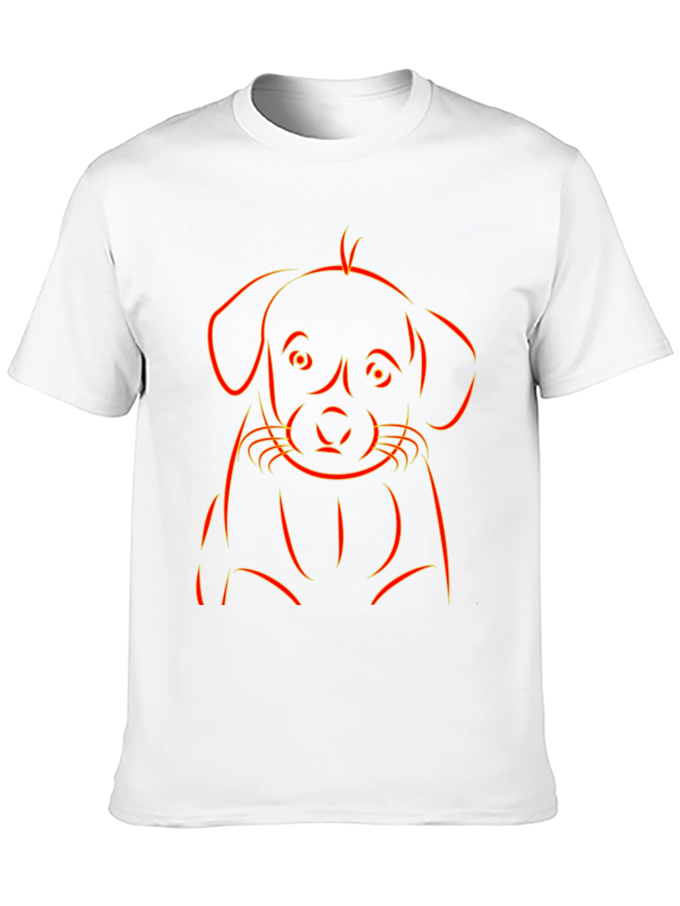 Black Puppy Outline Graphic Tee - Black view 10