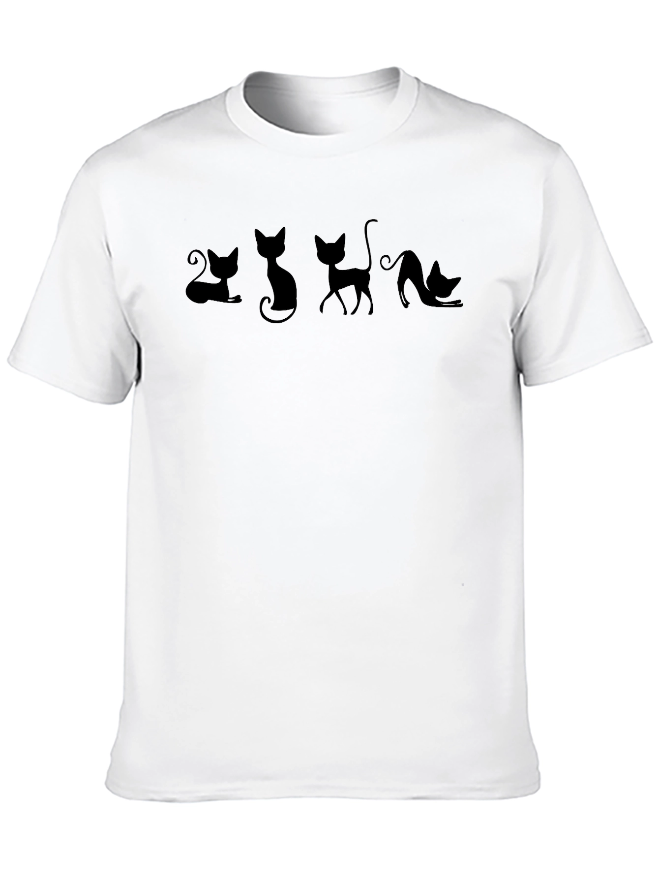 Black Black Cat Silhouette T-Shirt view 10