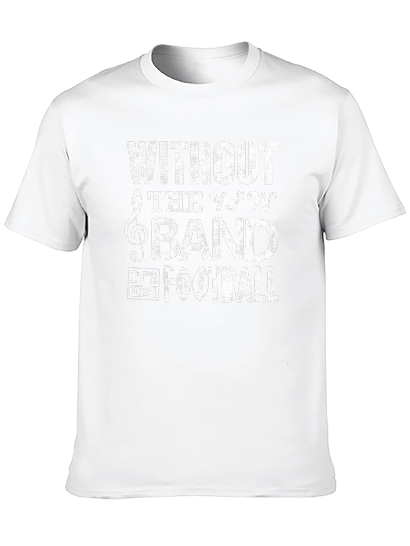 Black Without The Band It's Just Football T-Shirt view 10