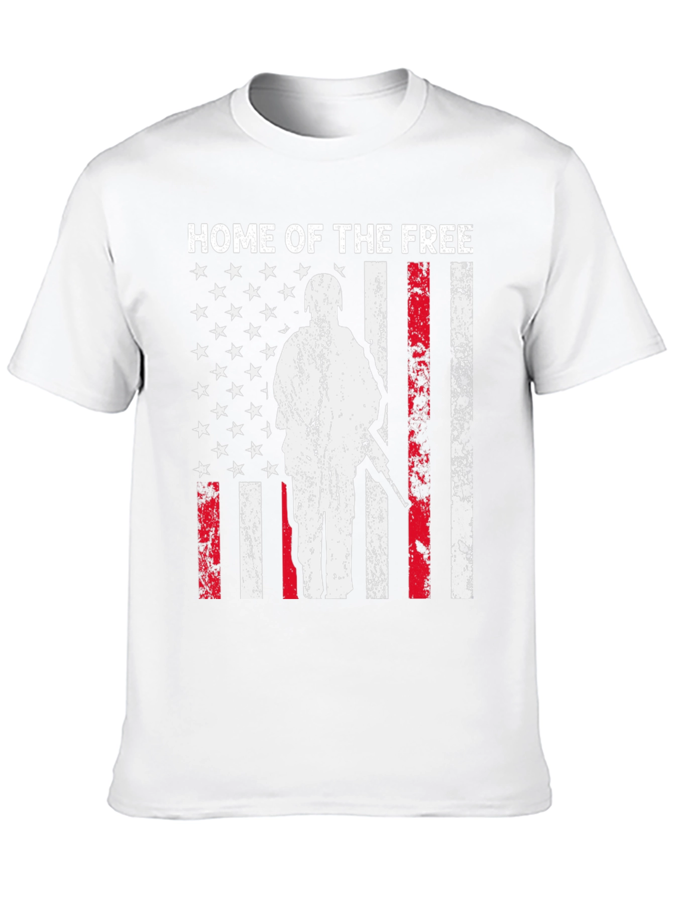 Black Home of the Free Patriotic T-Shirt view 10