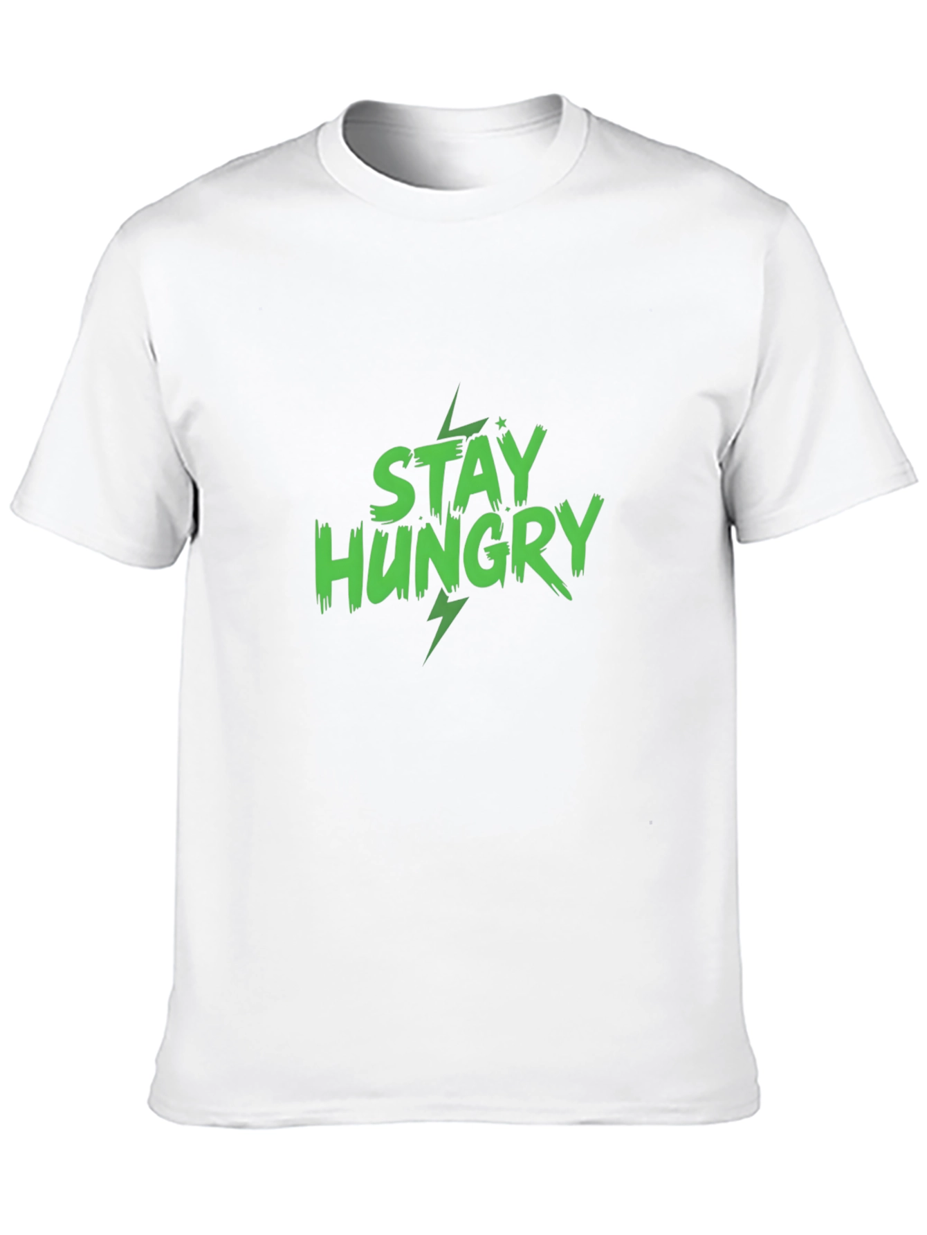 Black Stay Hungry Graphic Print Black T-Shirt view 10