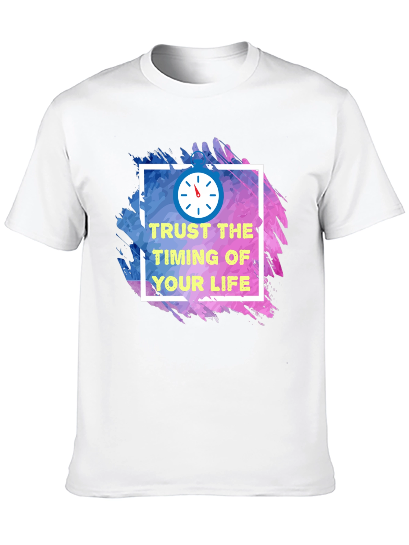 Black Trust the Timing of Your Life T-Shirt view 10
