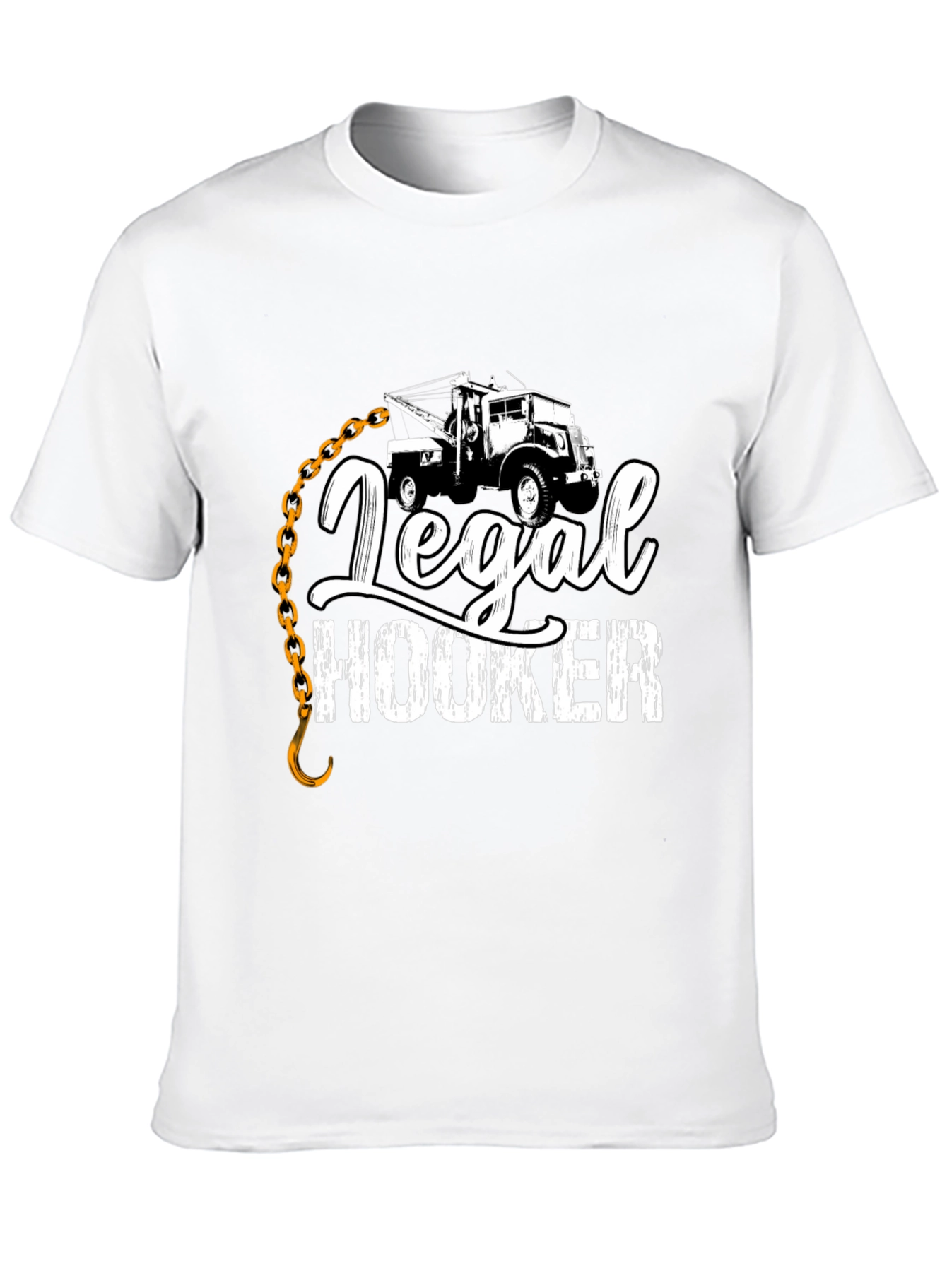 Black Legal Hooker T-Shirt Tow Truck Driver Gift view 10