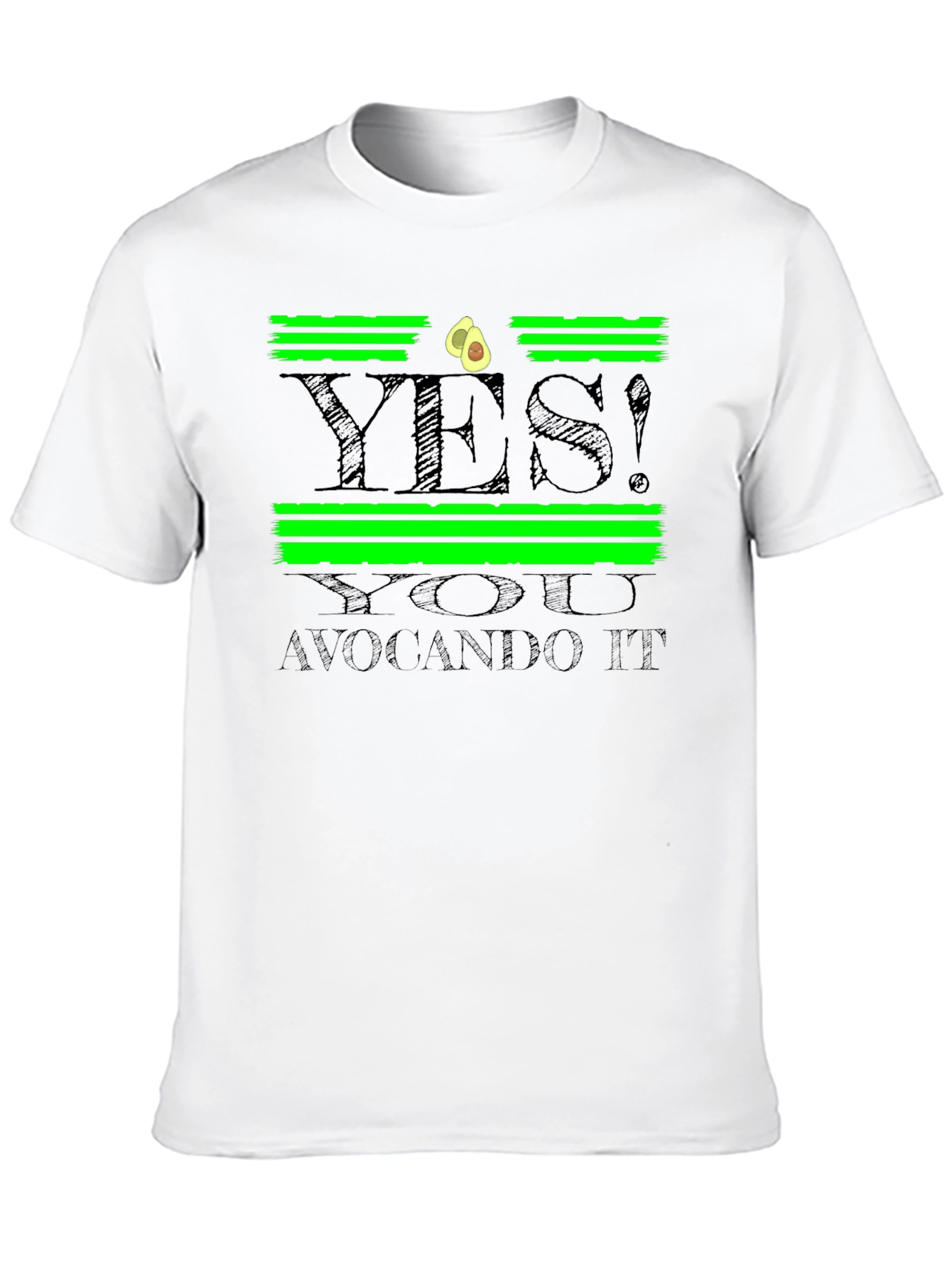 Black Avocando It! Graphic T-Shirt view 10
