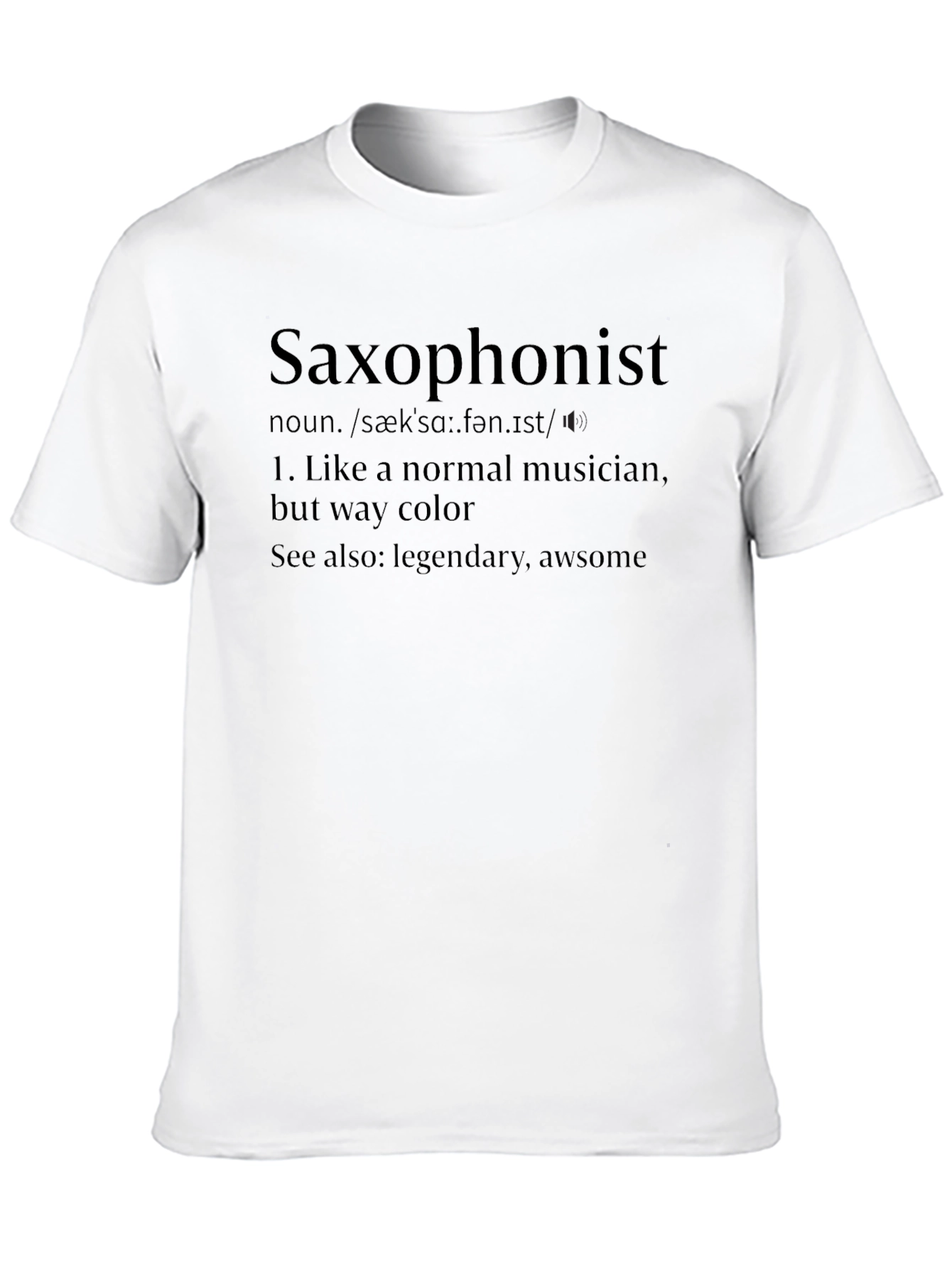 Black Saxophonist Definition T-Shirt view 10