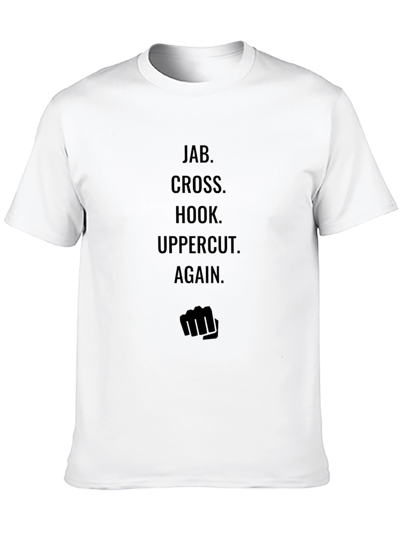 Black Jab Cross Hook Uppercut T-Shirt view 10