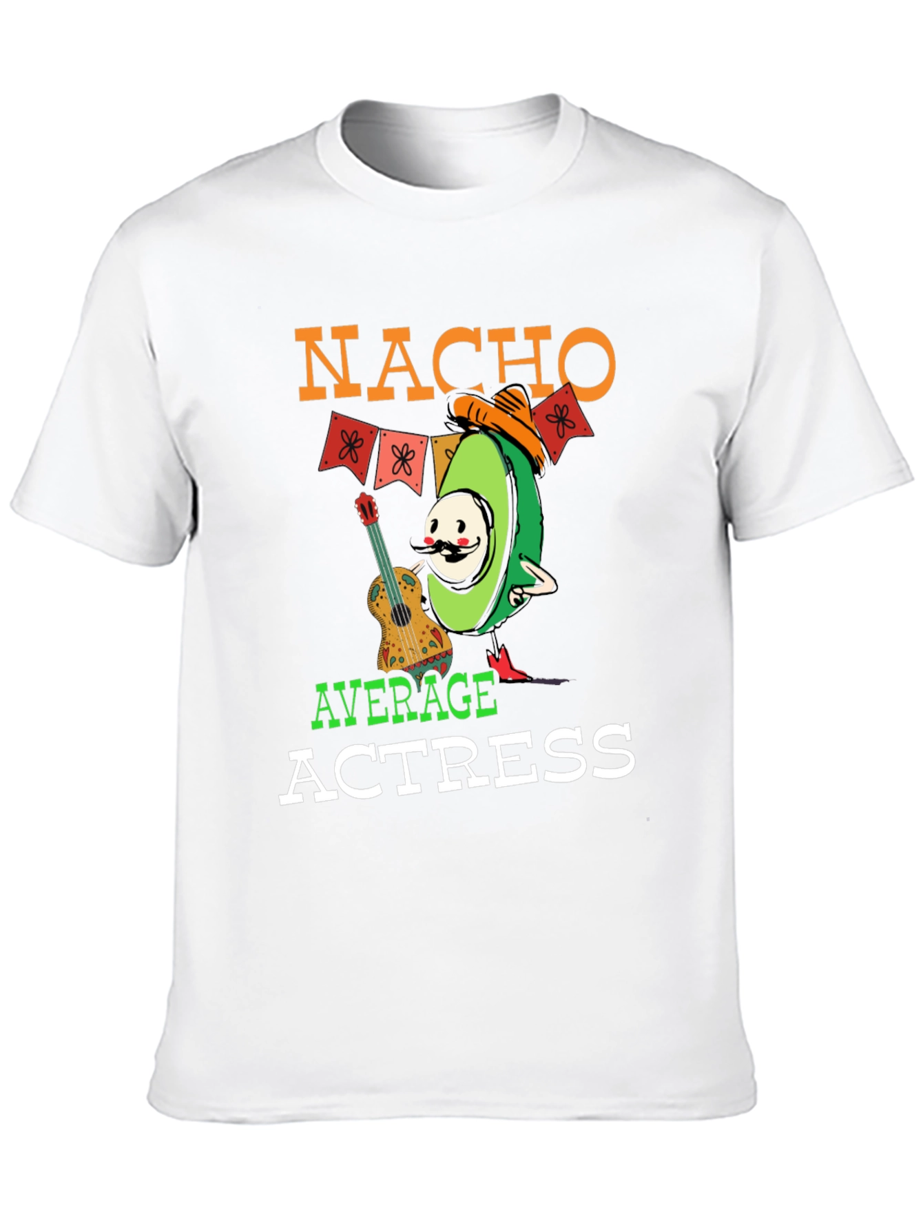 Black Nacho Average Actress Graphic T-Shirt view 10