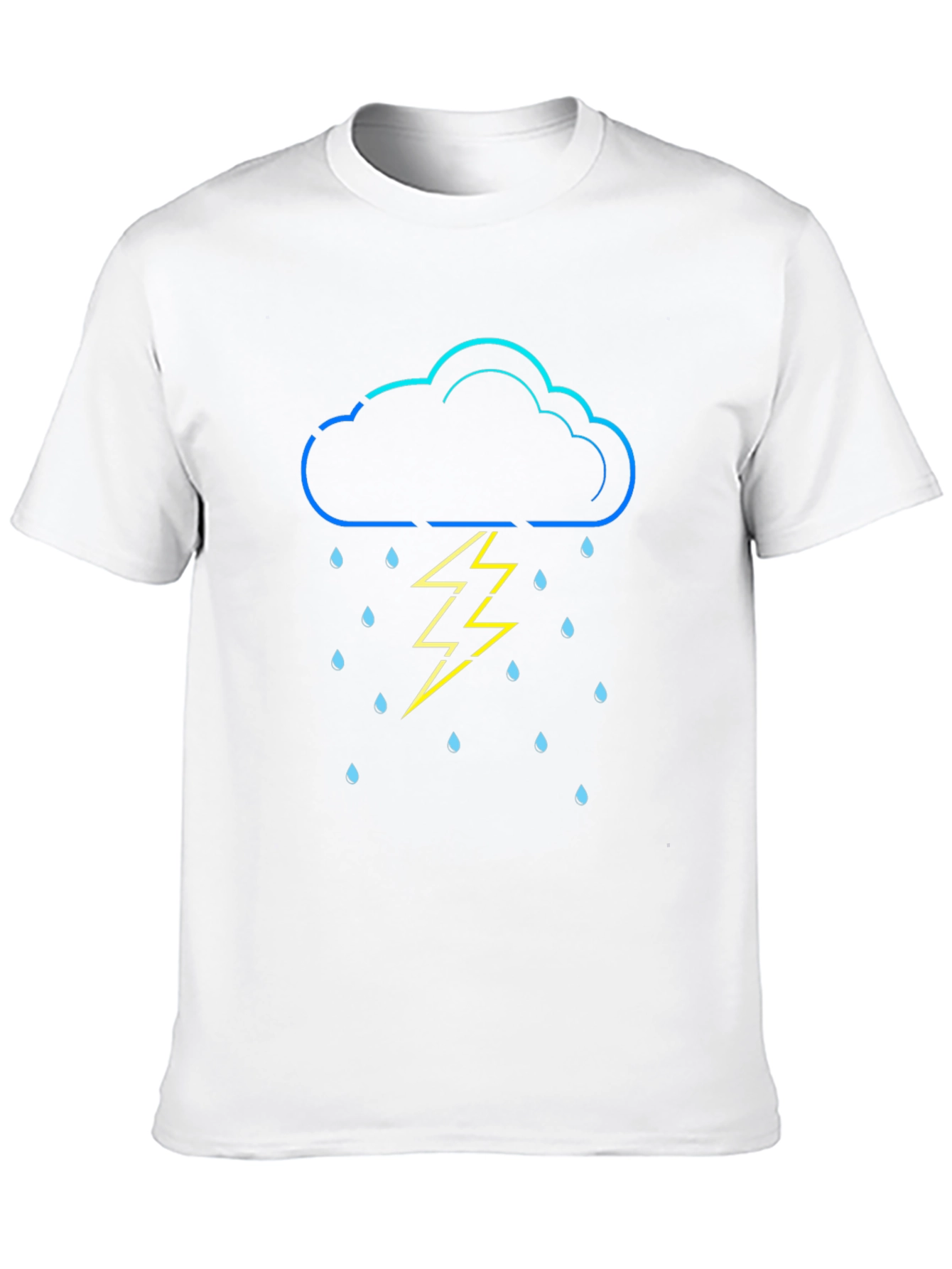 Black Stormy Weather Graphic Tee view 10