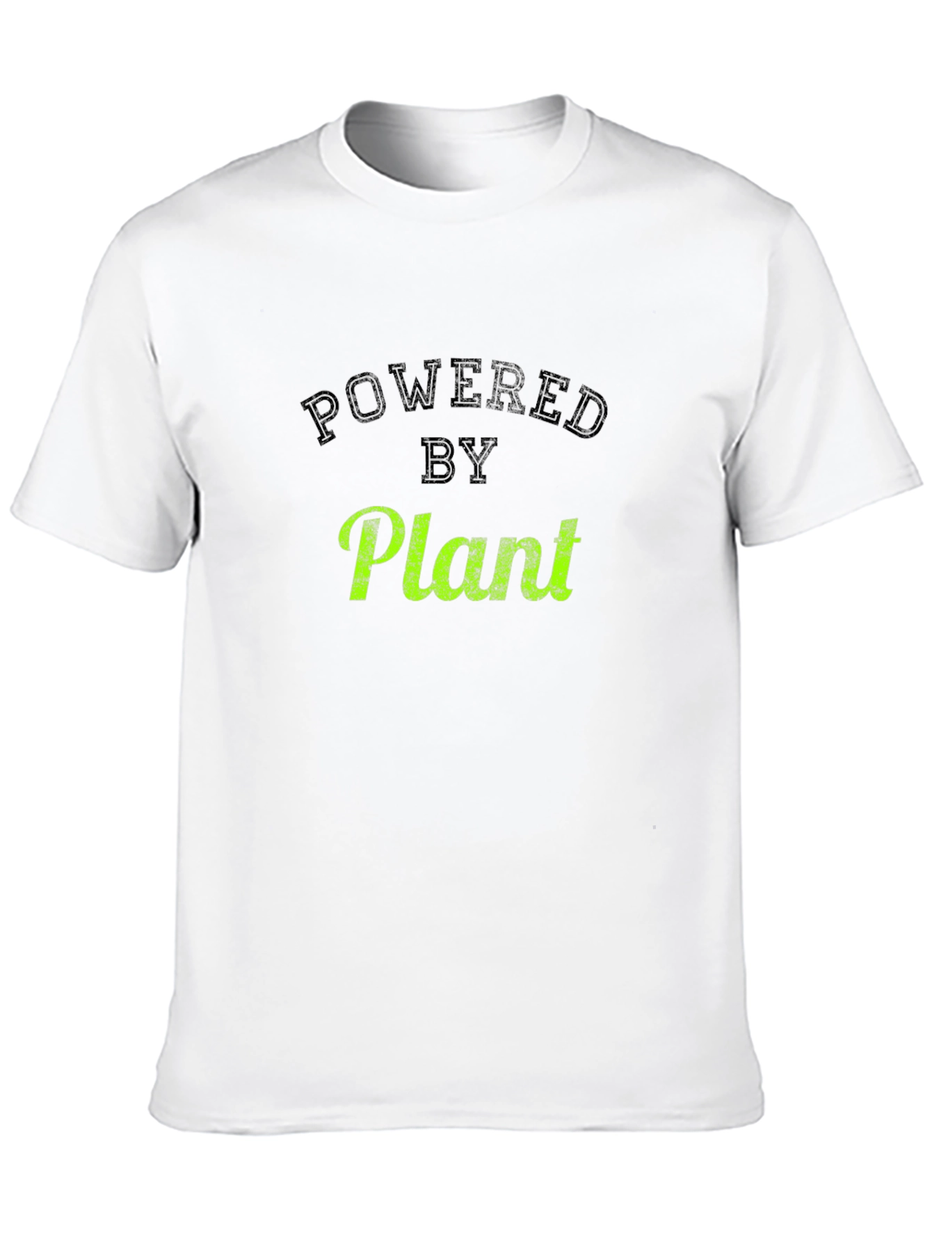 Black Powered by Plant Tee - Vegan Lifestyle Apparel view 10