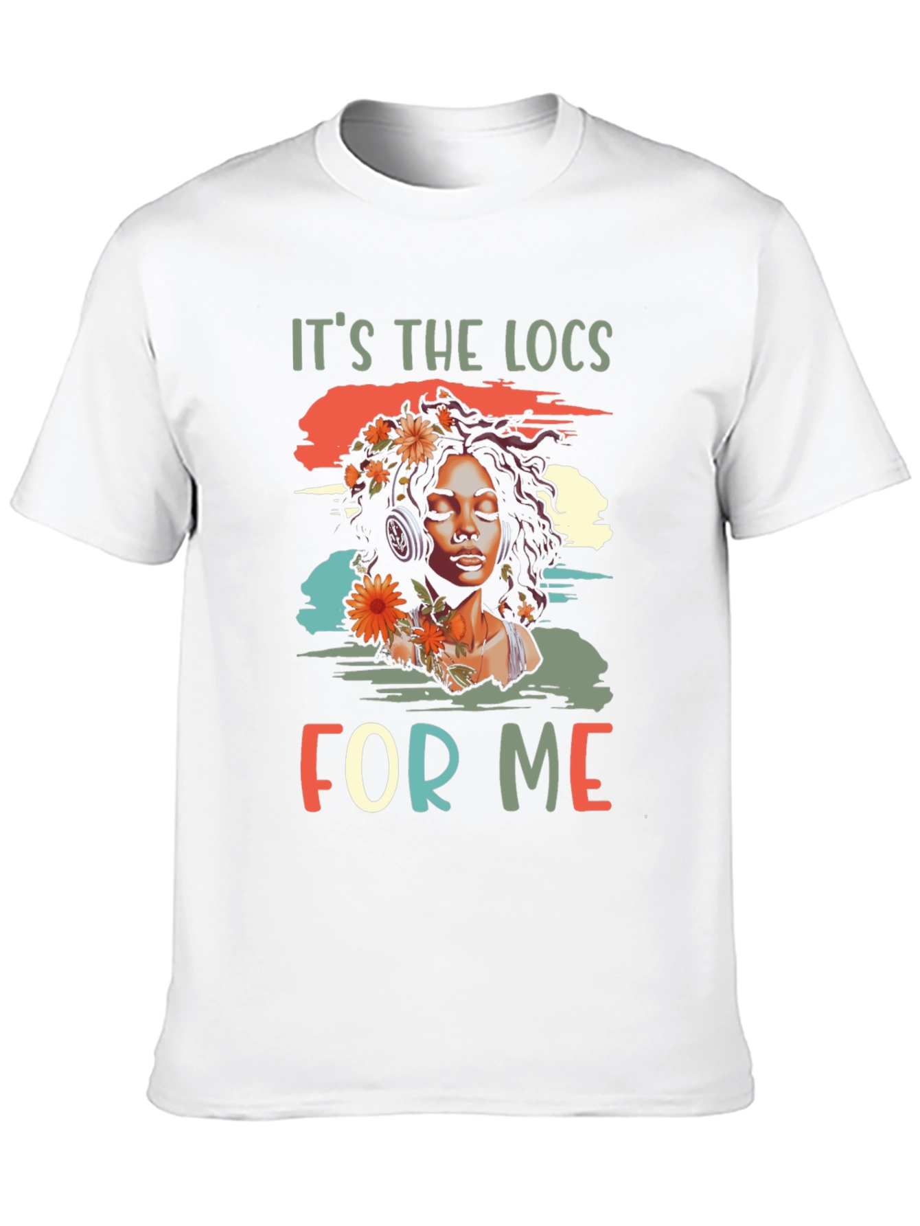Black It's the Locs For Me Graphic T-Shirt view 10