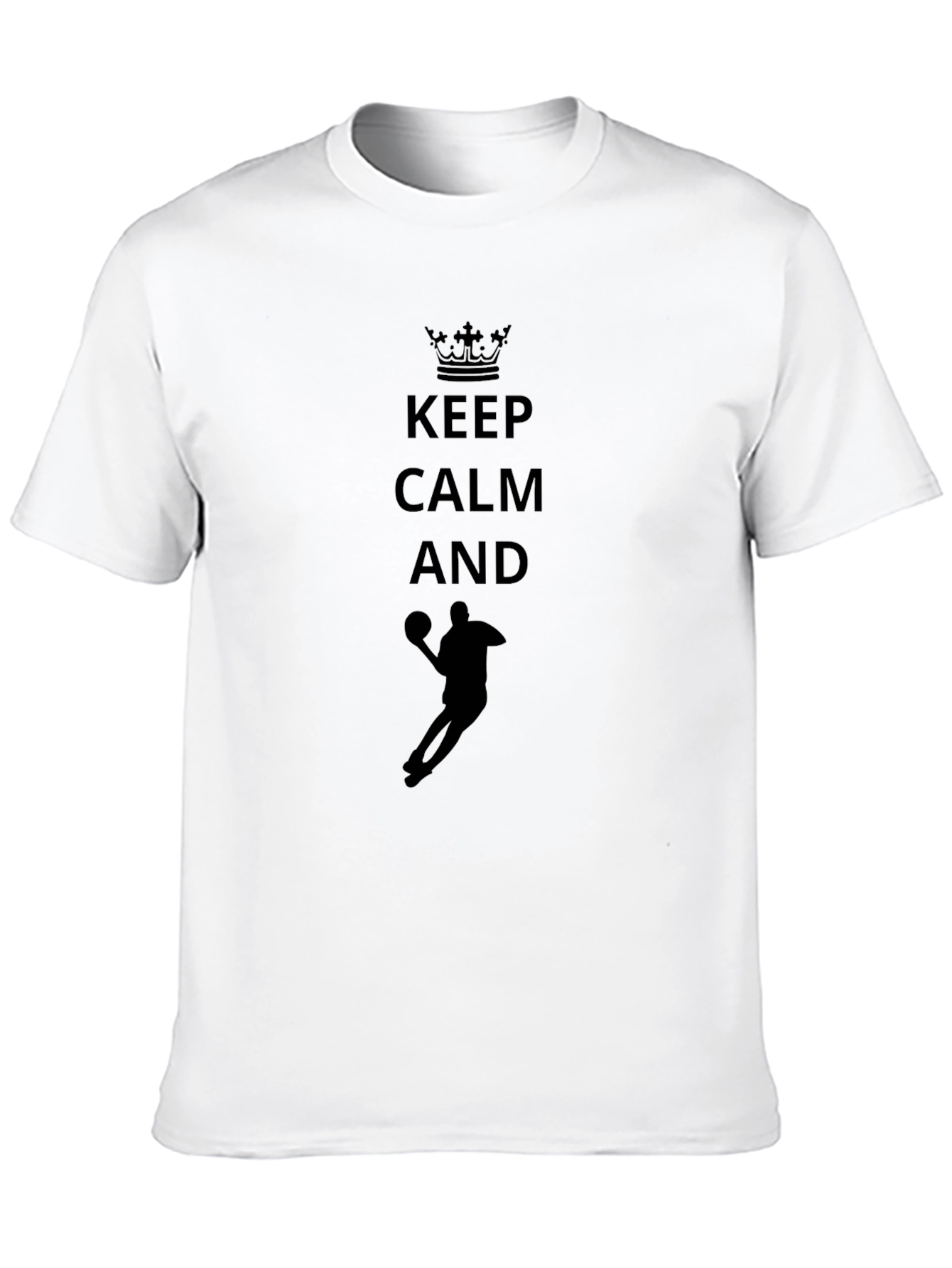Black Keep Calm and Basketball T-Shirt view 10
