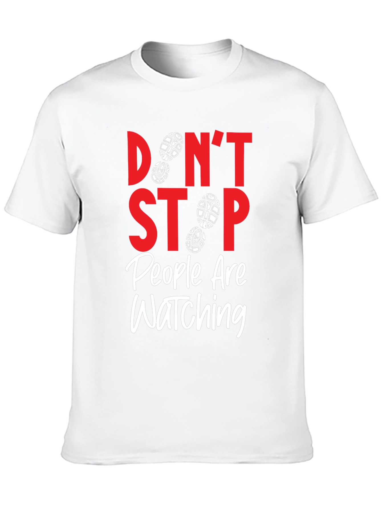 Black Don't Stop People Are Watching T-Shirt view 10