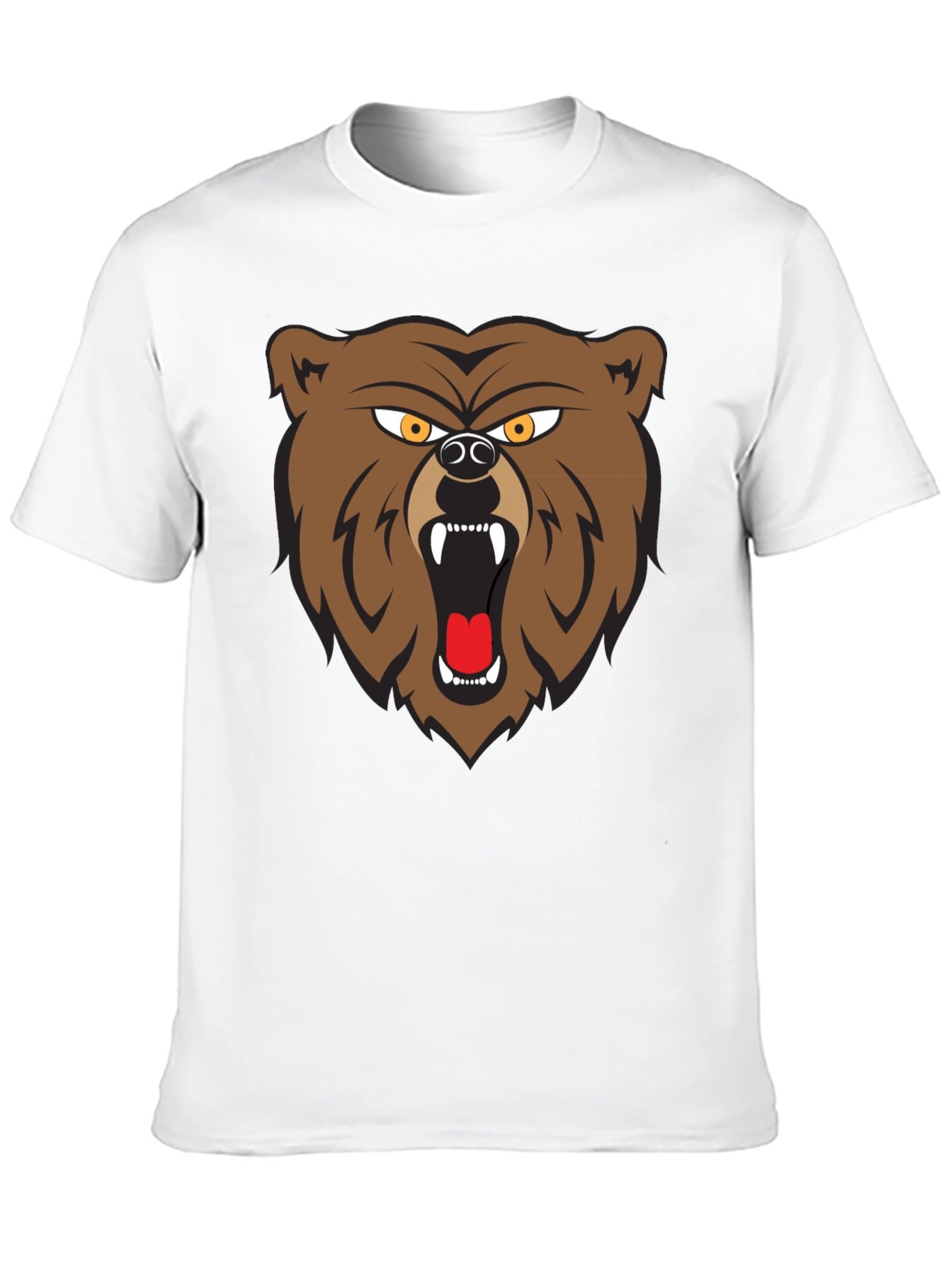 Black Bear Graphic Tee - Black Cotton T-Shirt view 10