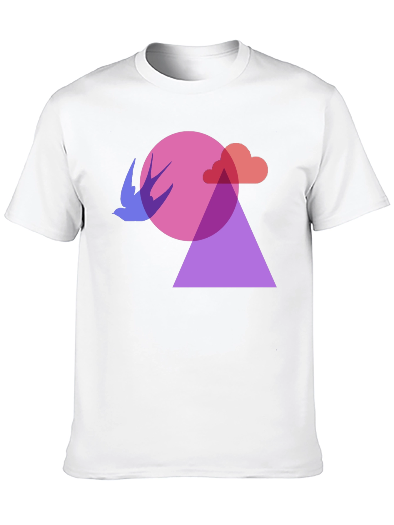 Black Abstract Graphic Print Black T-Shirt view 10