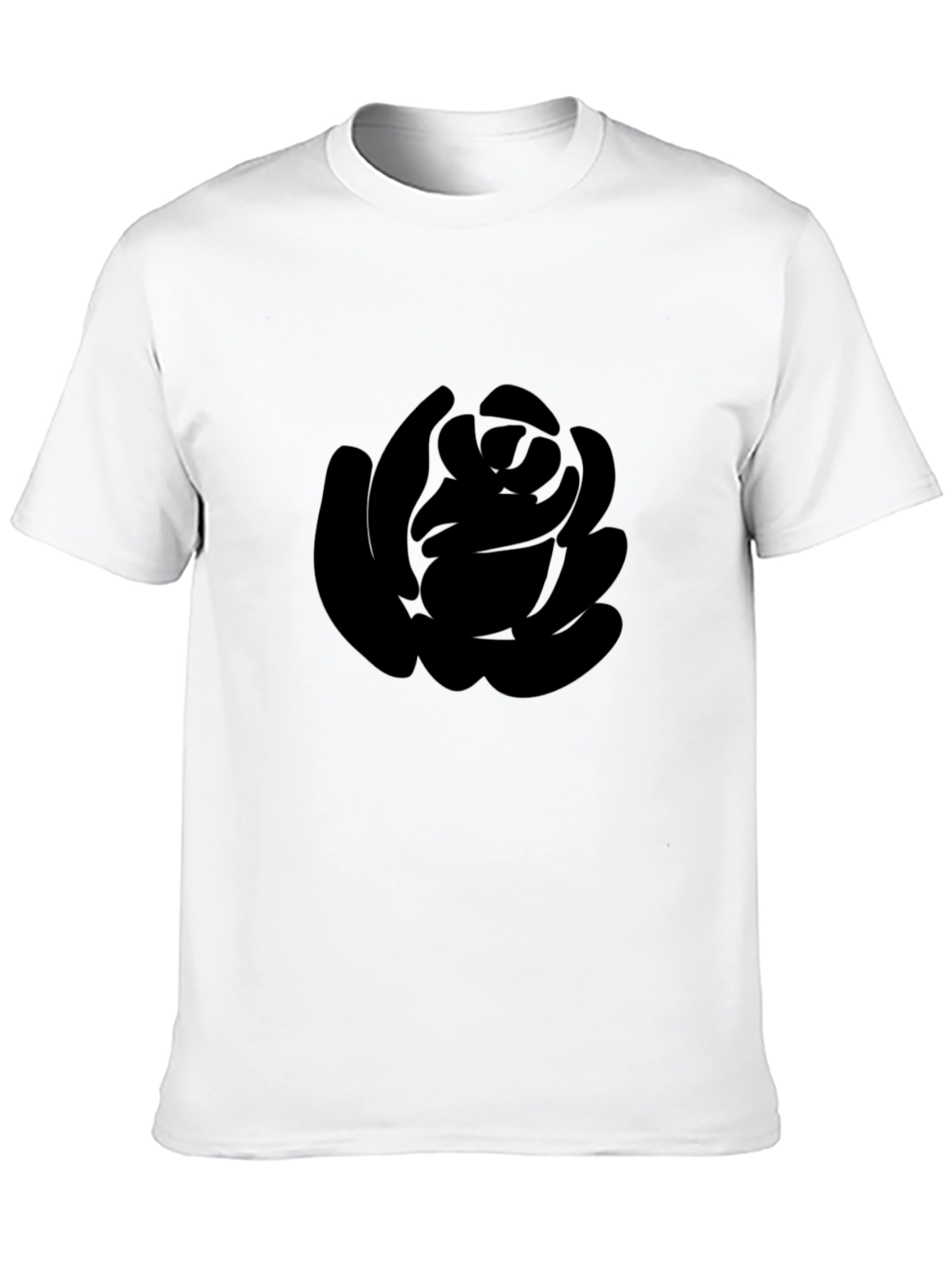 Black Black Rose Graphic T-Shirt - Stylish Men's Tee view 10