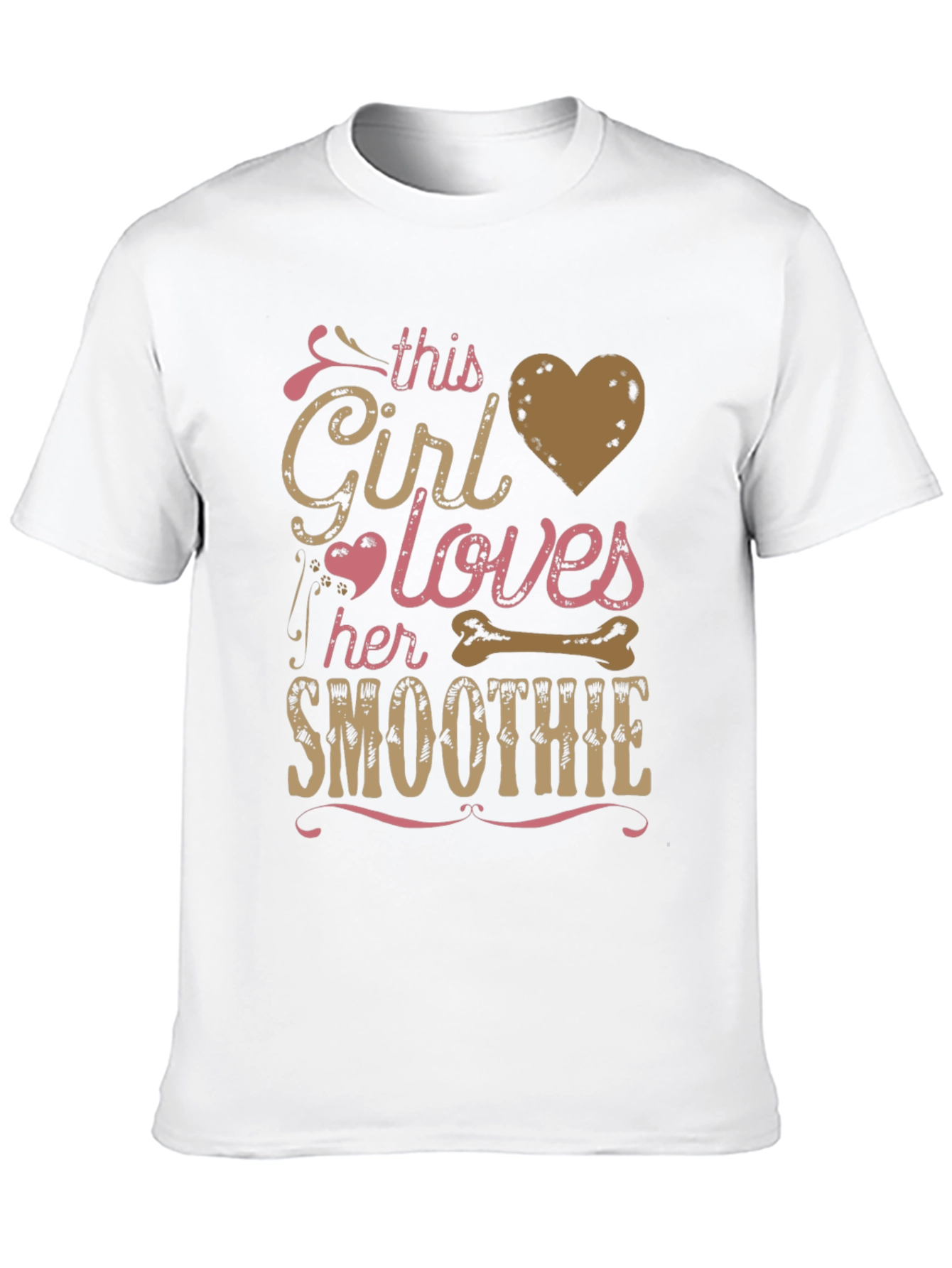 Black Girl Loves Smoothie T-Shirt - Funny Graphic Tee view 10