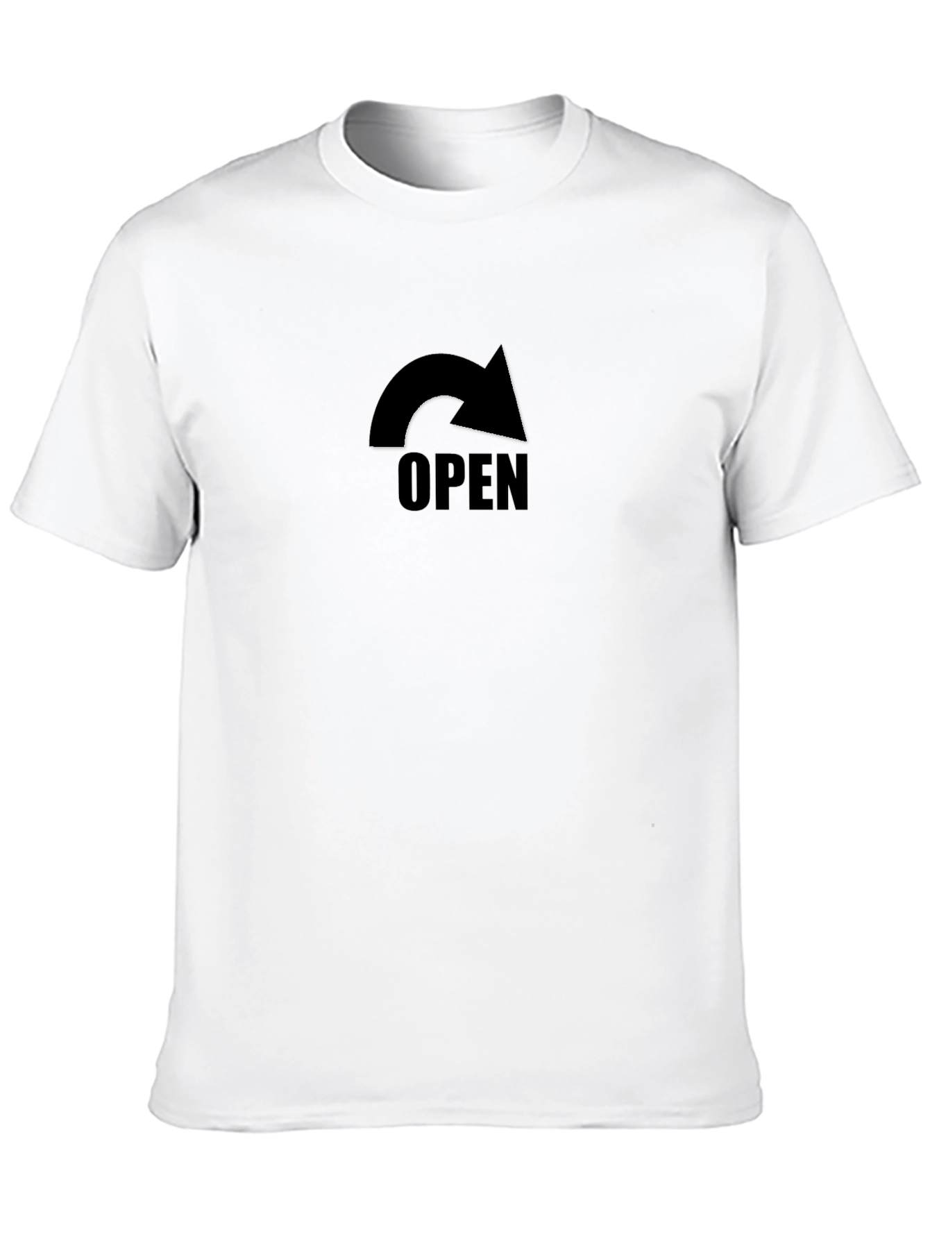 Black Open Arrow Graphic T-Shirt view 10