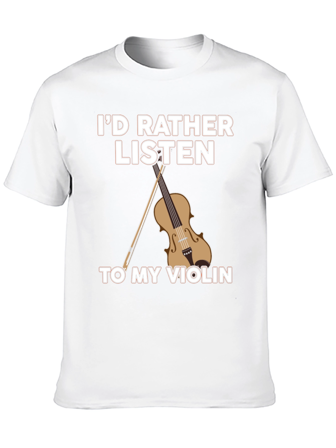 Black Violin Lover T-Shirt: I'd Rather Listen view 10