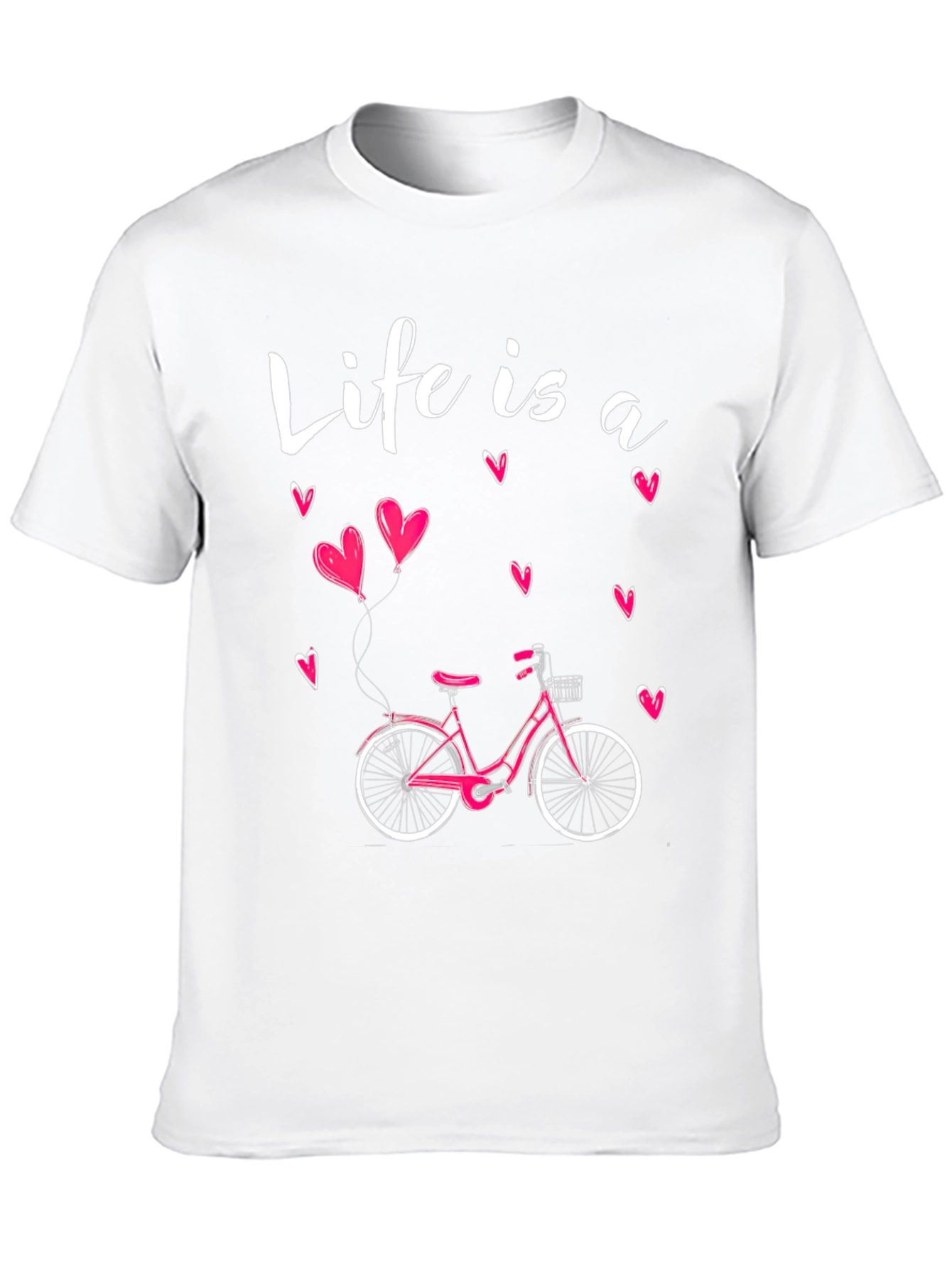 Black Life is a Ride Bicycle Graphic T-Shirt view 10