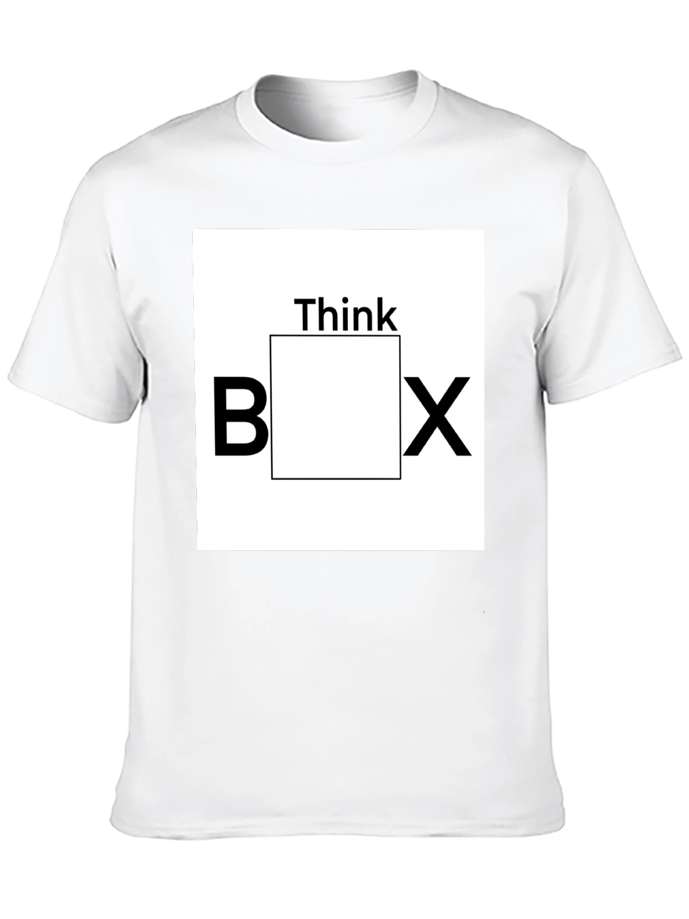 Black Think Outside the Box Graphic Tee - Black view 10