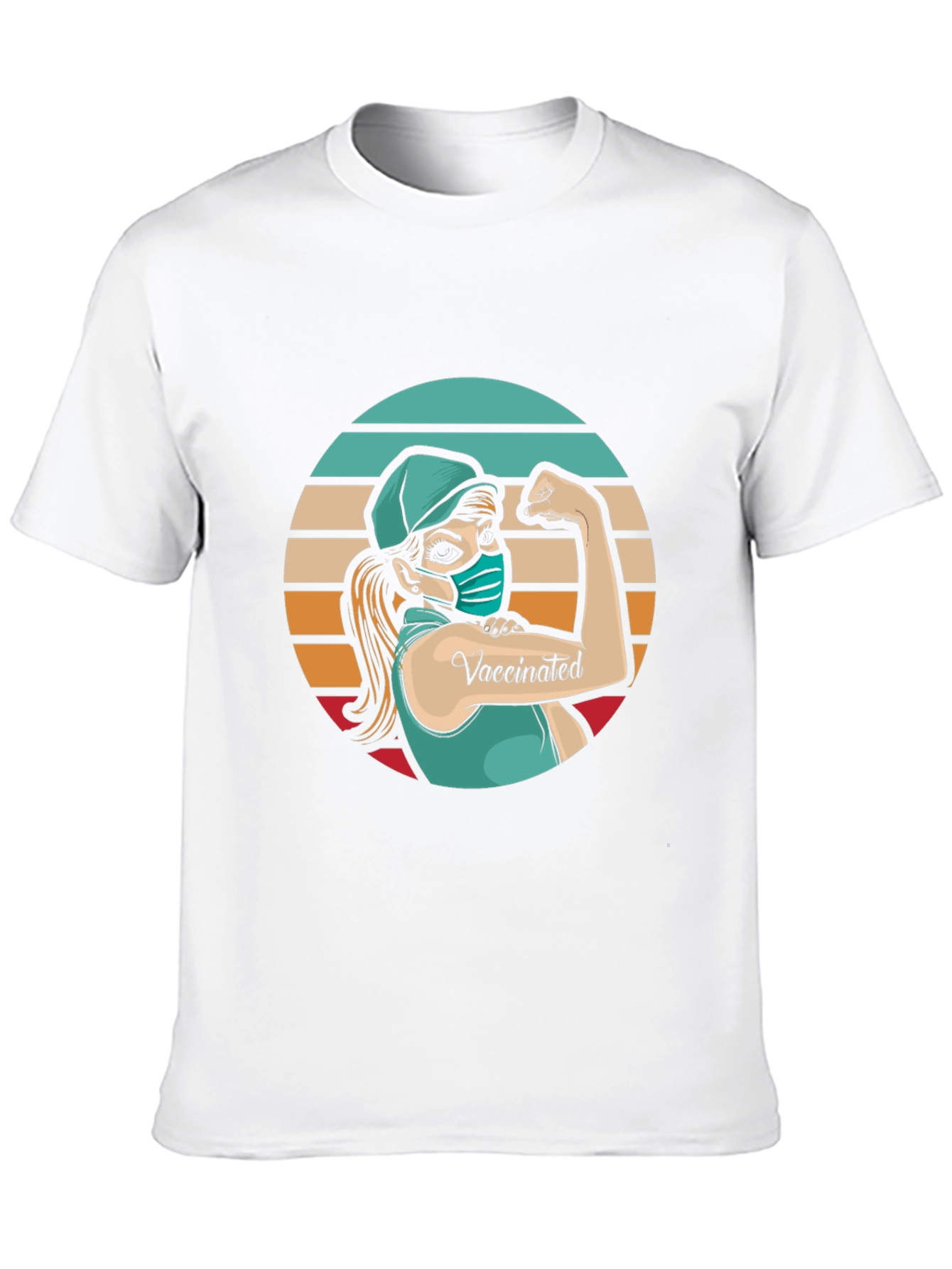 Vaccinated Woman Power T-Shirt - 10