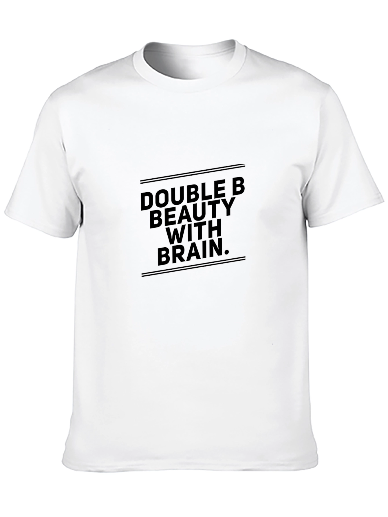 Black Double B Beauty With Brain Black T-Shirt view 10
