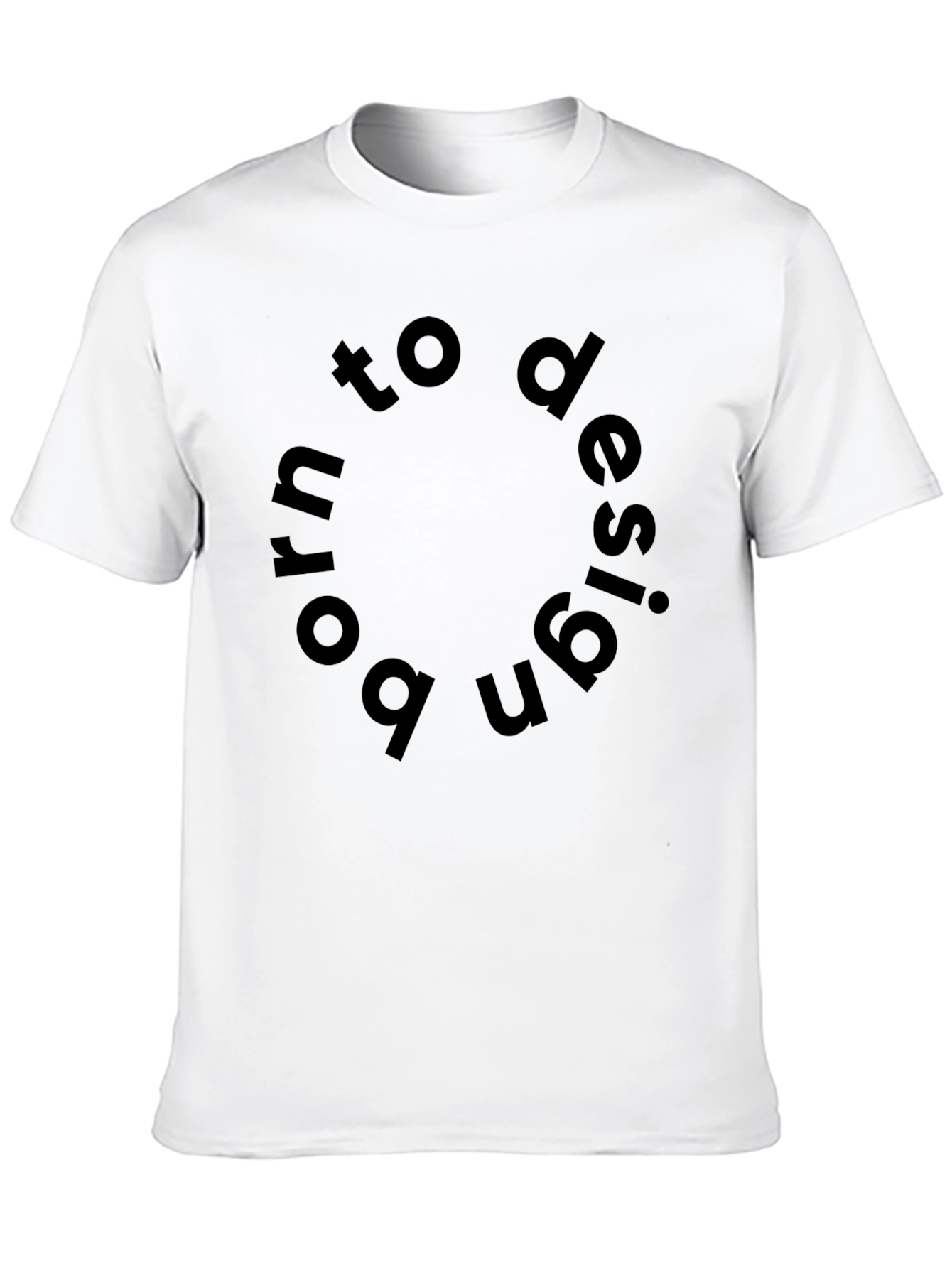 Black Born to Design Black Graphic Tee view 10