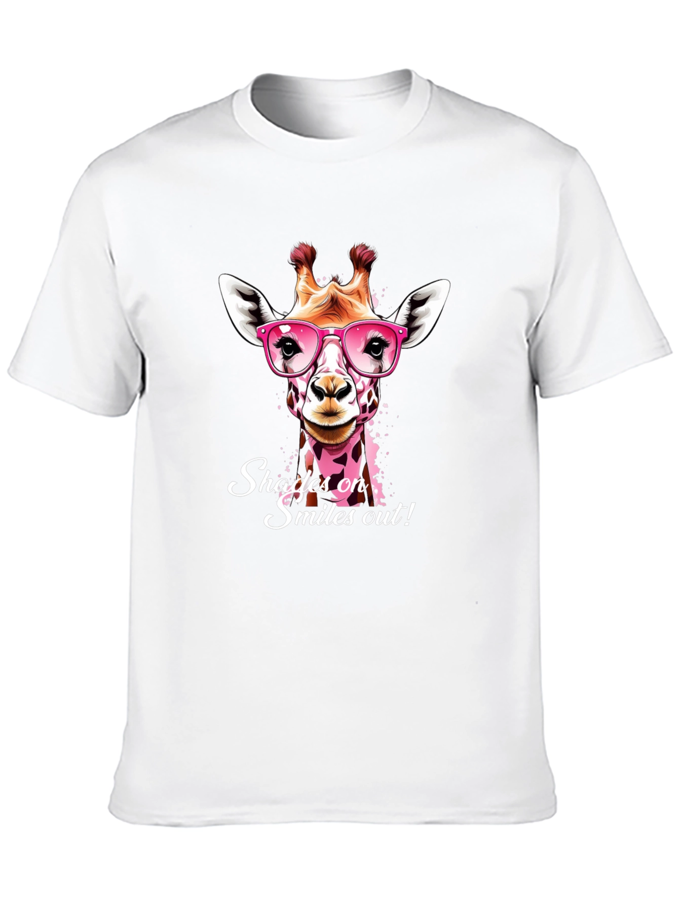 Black Giraffe Shades T-Shirt: Smiles On, Shades Out! view 10
