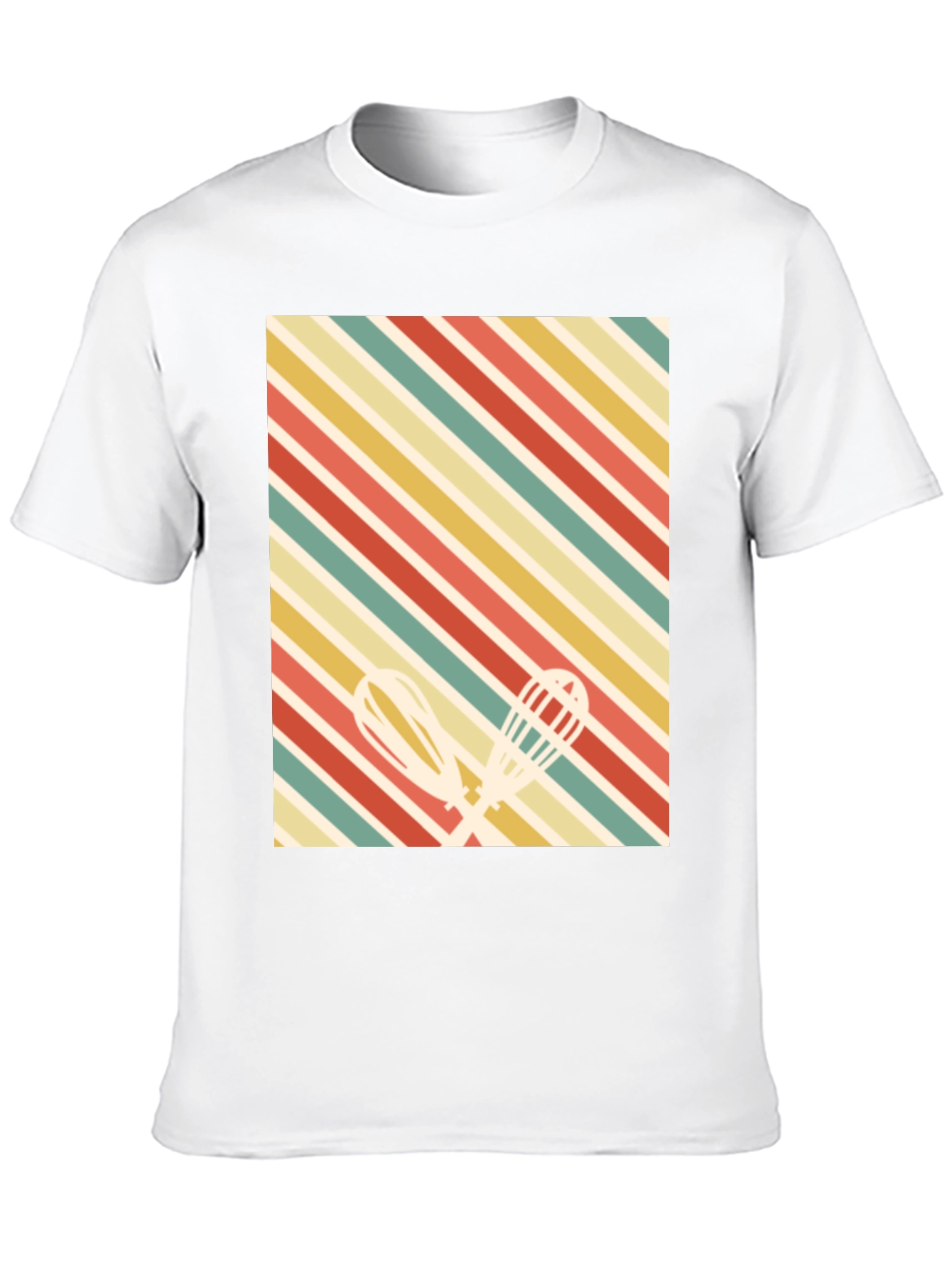 Black Retro Baking Whisk T-Shirt view 10