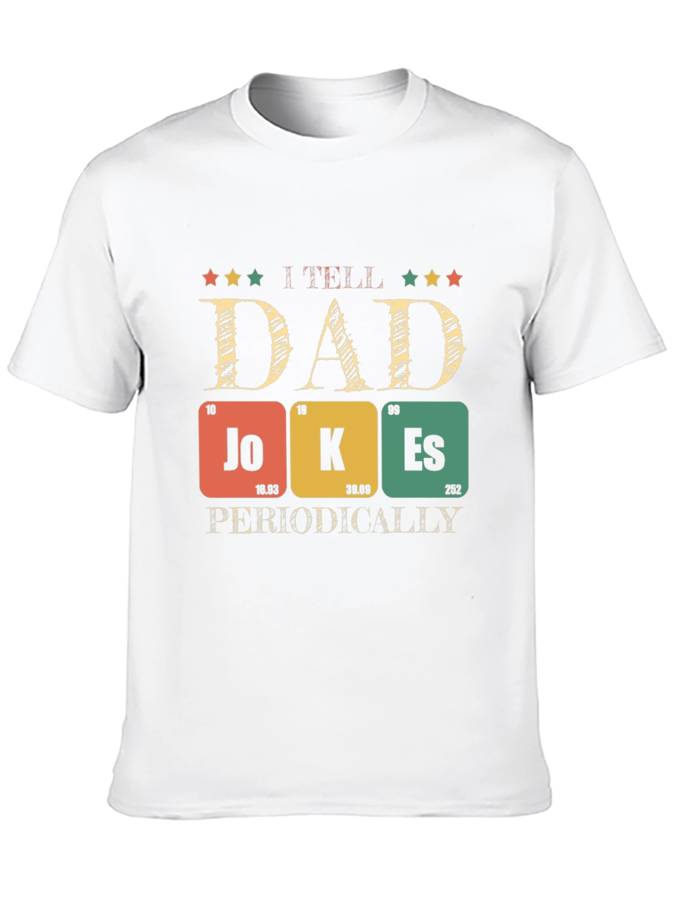Black Dad Jokes T-Shirt - Periodic Table Pun Humor view 10