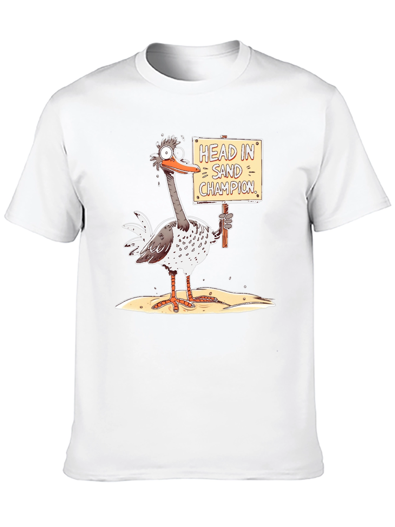 Black Head in Sand Champion Graphic Tee view 10