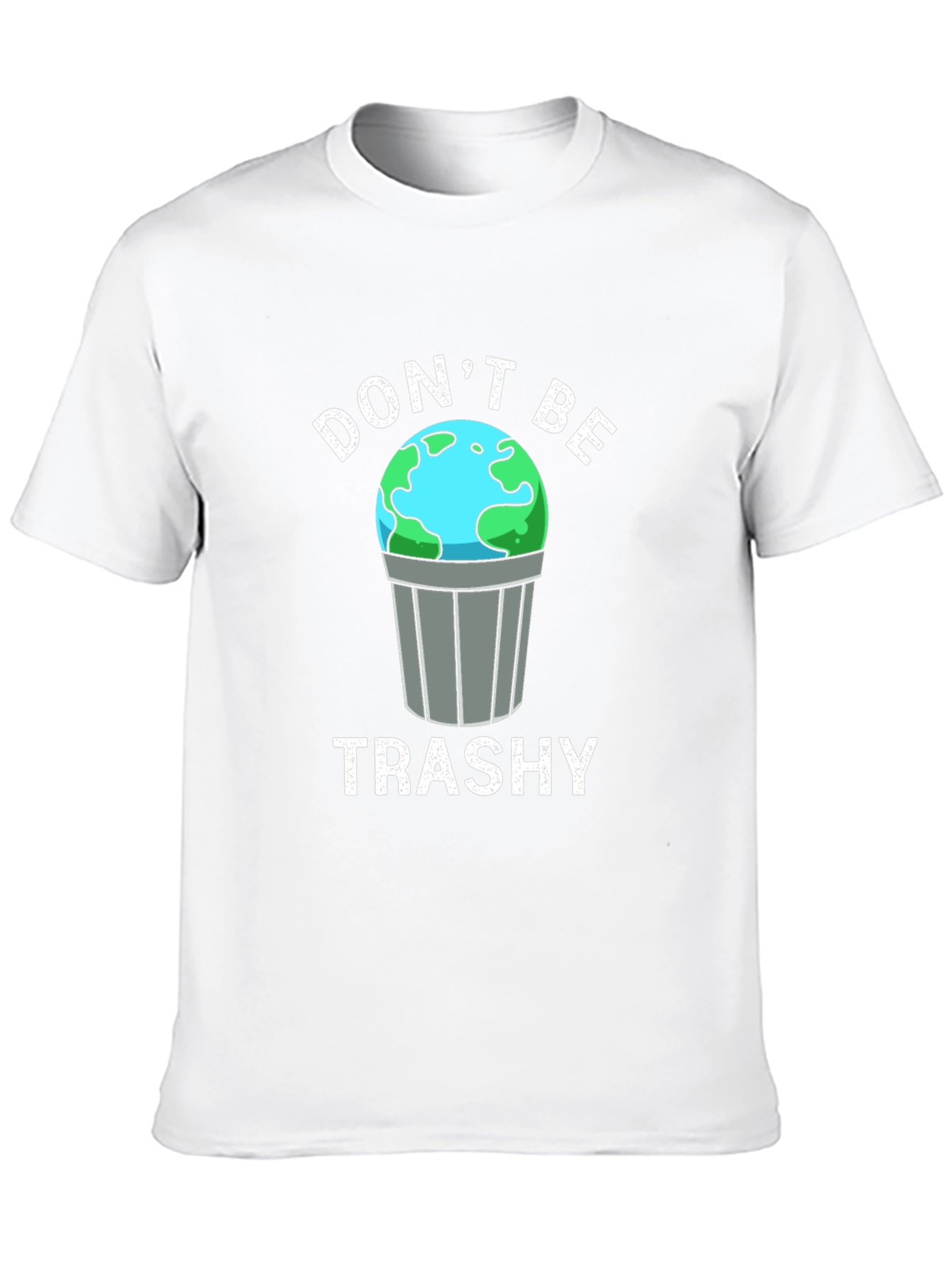 Black Don't Be Trashy Earth Graphic T-Shirt view 10